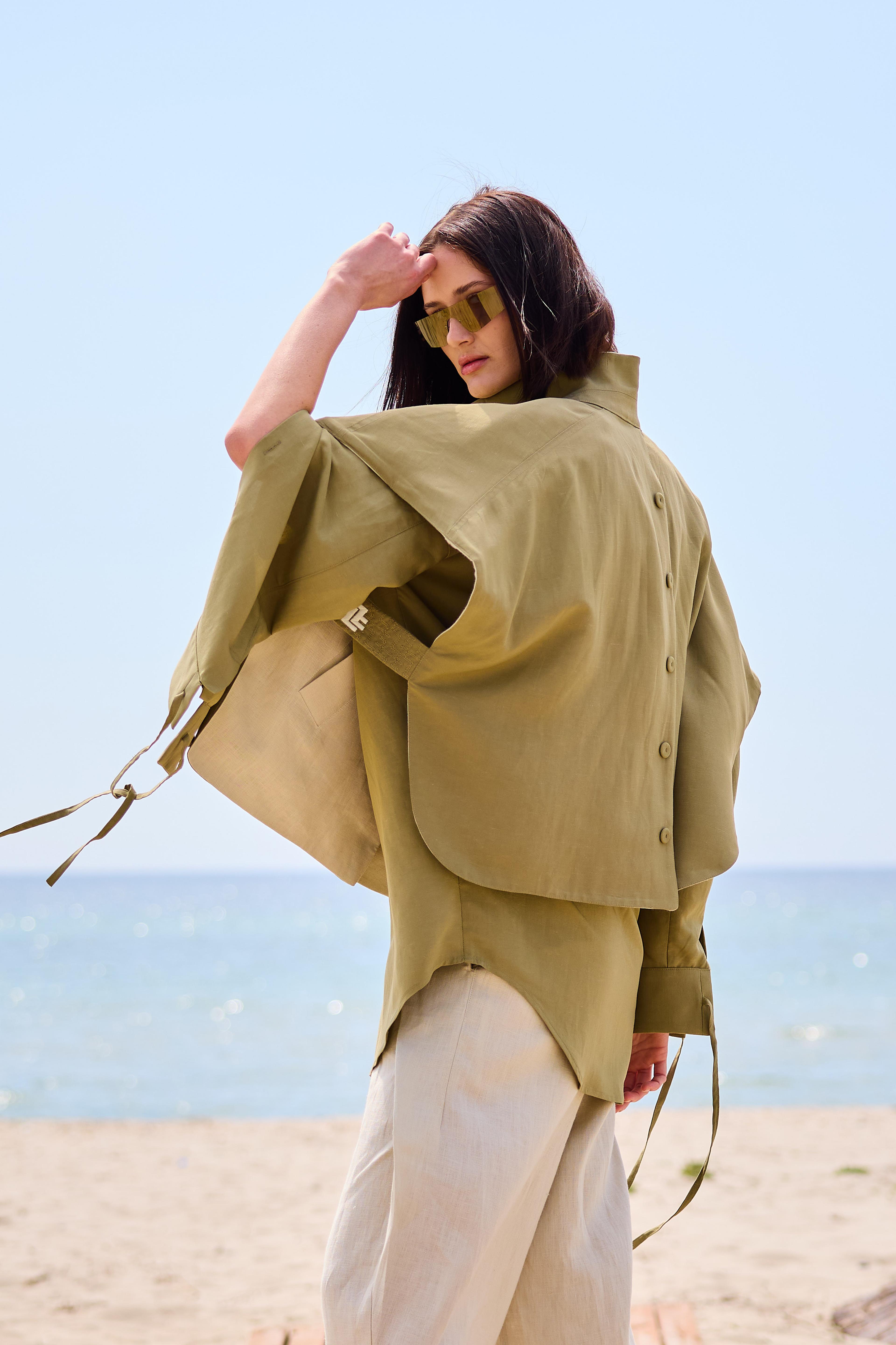 Lofibuy | Çift Taraflı Panço Yelek & Gömlek Oversize Unisex  02 - SS25