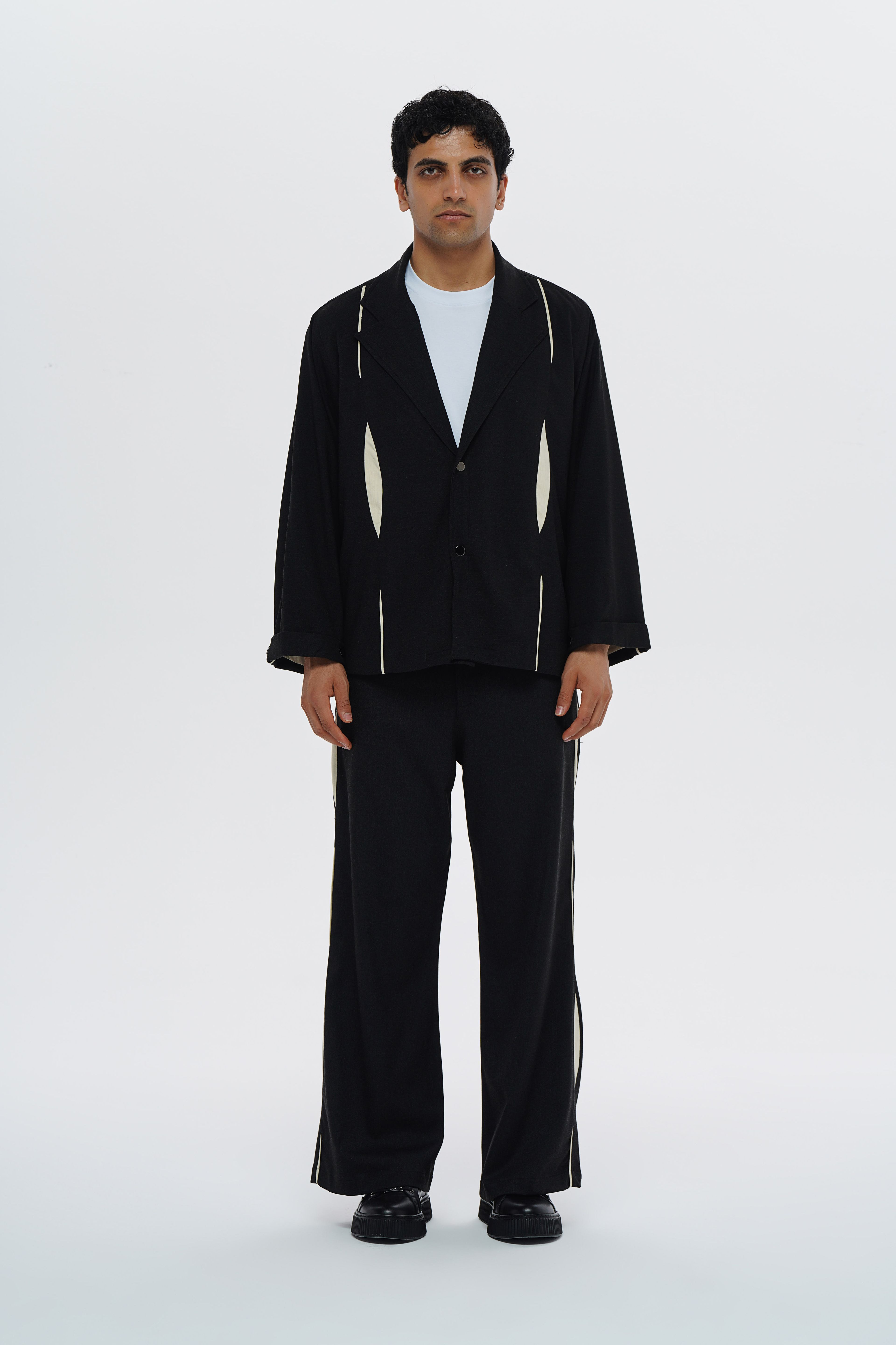 Lofibuy | Unisex Orka Patterned Flared Oversize Suit