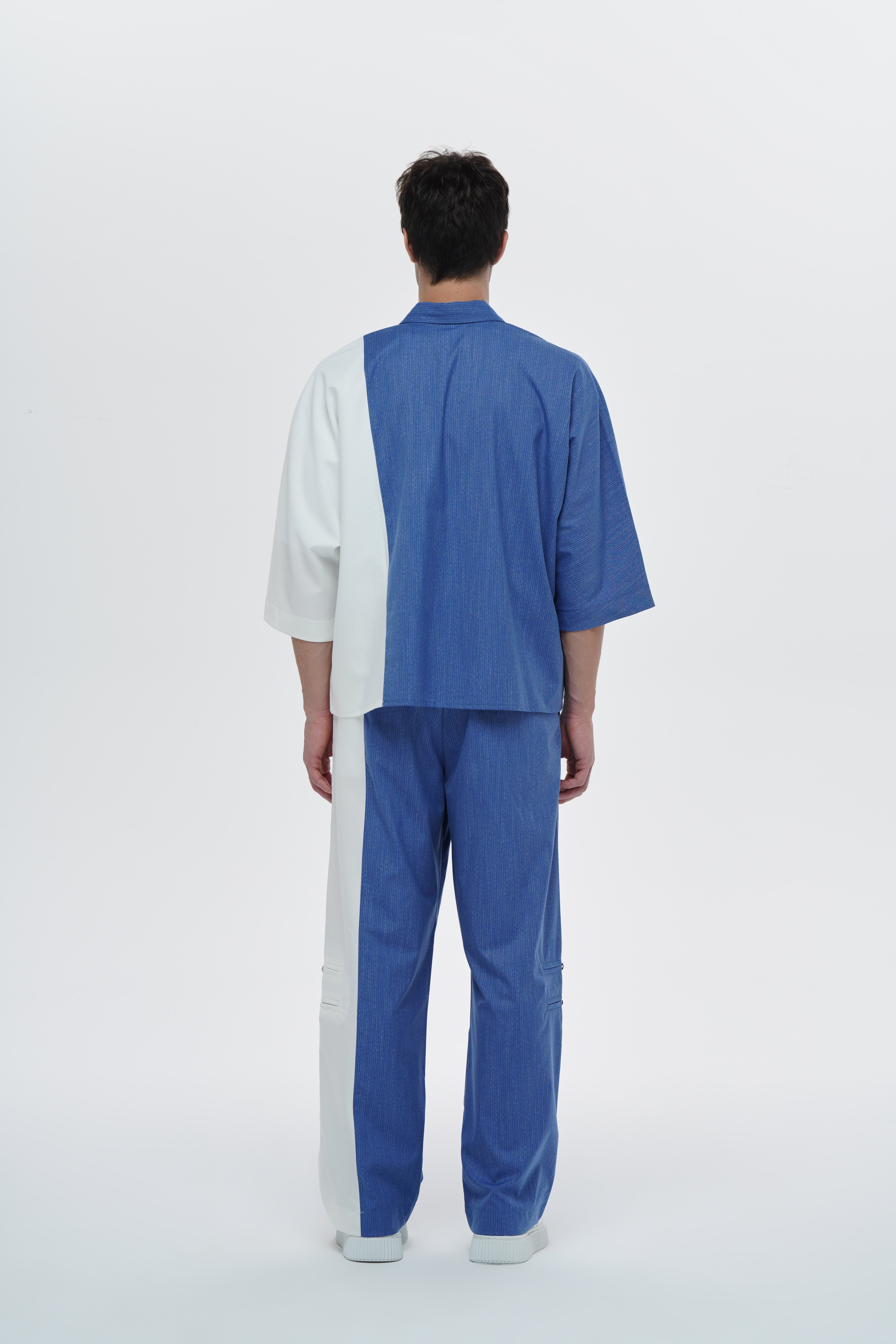 Lofibuy | Uniflex Blue-White Unisex Oversize Takım – Uniflex