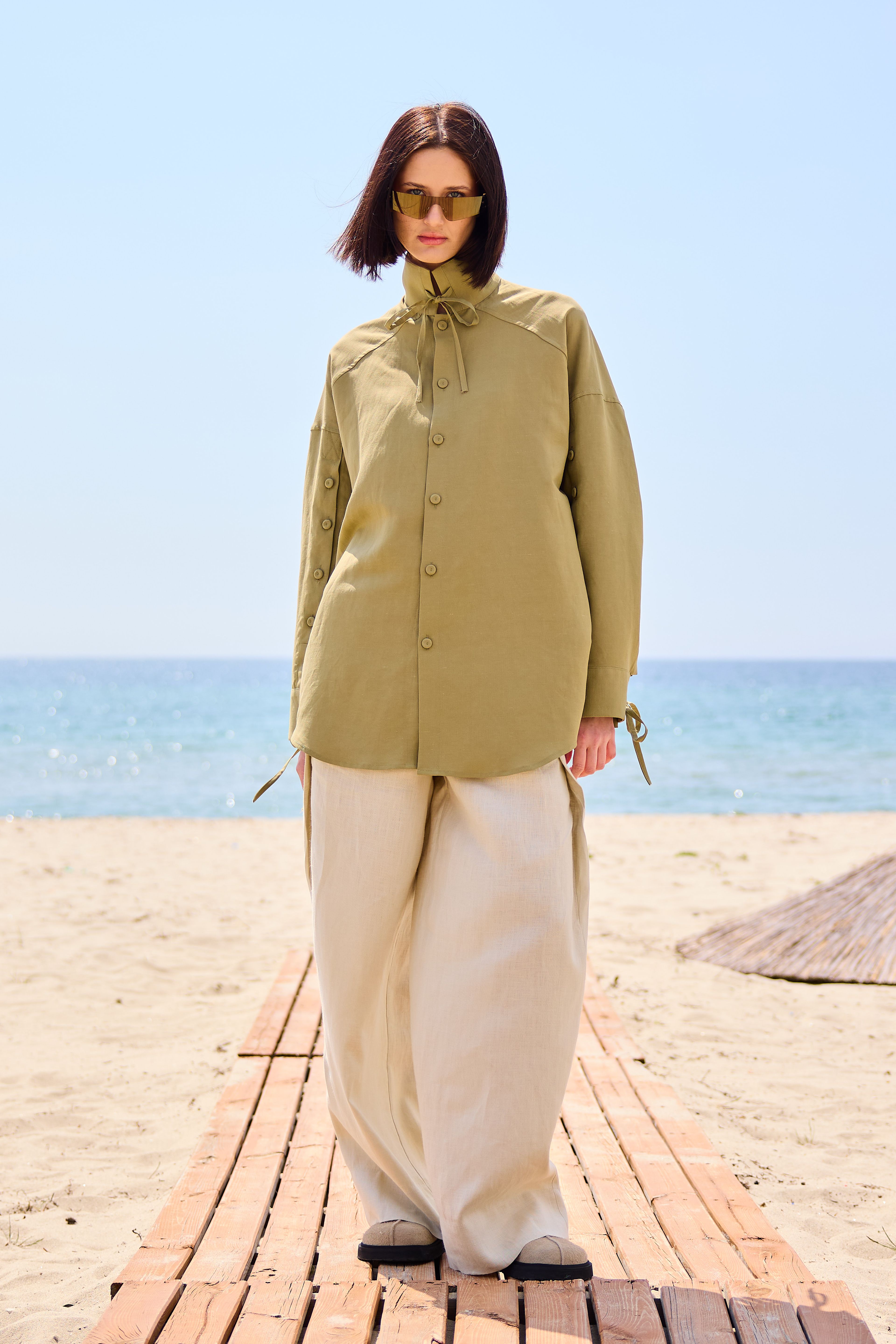 Lofibuy | Çift Taraflı Panço Yelekli Oversize Unisex Takım 02 - SS25