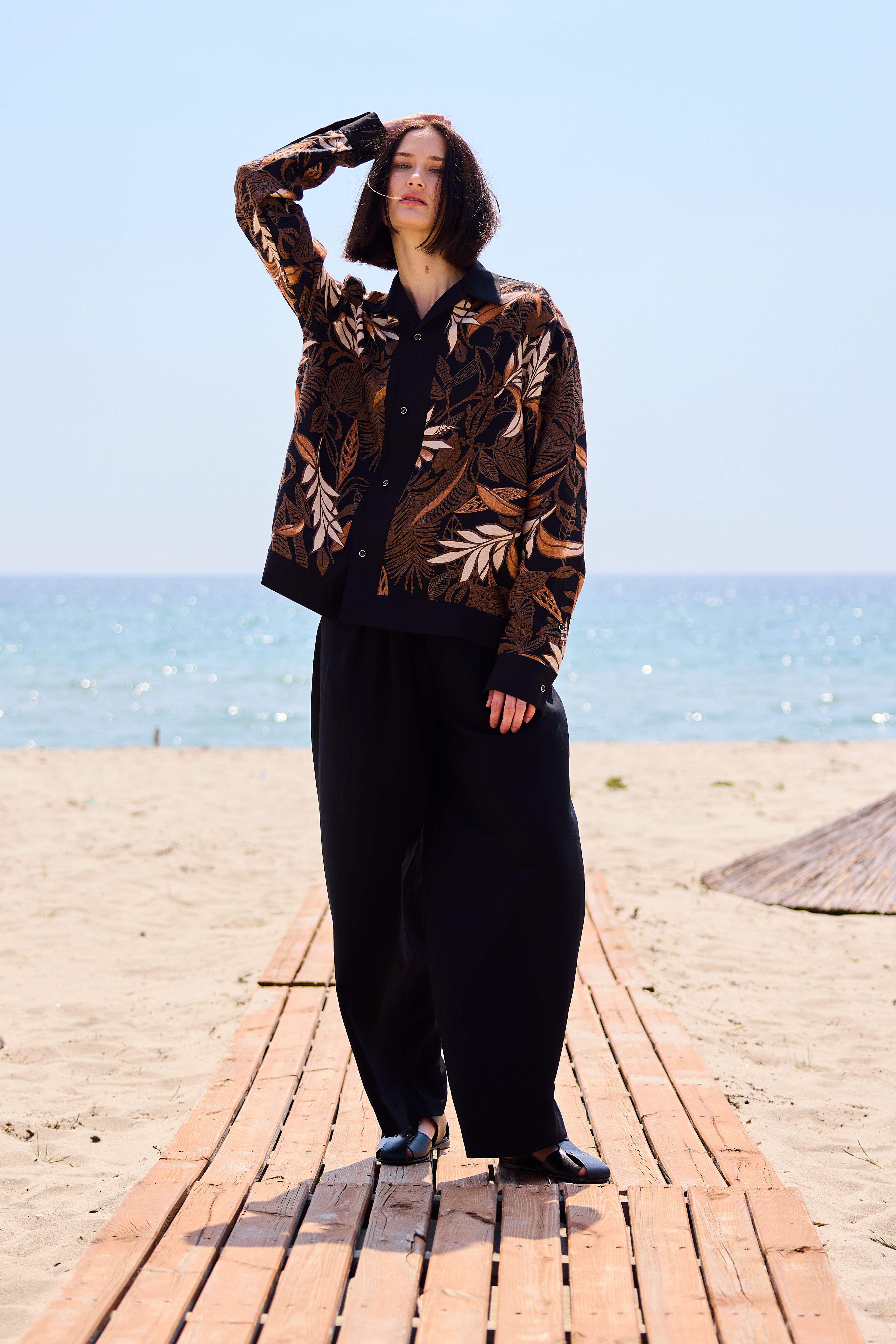 Lofibuy | Liyosel Keten Unisex Oversize Pantolon - SS25