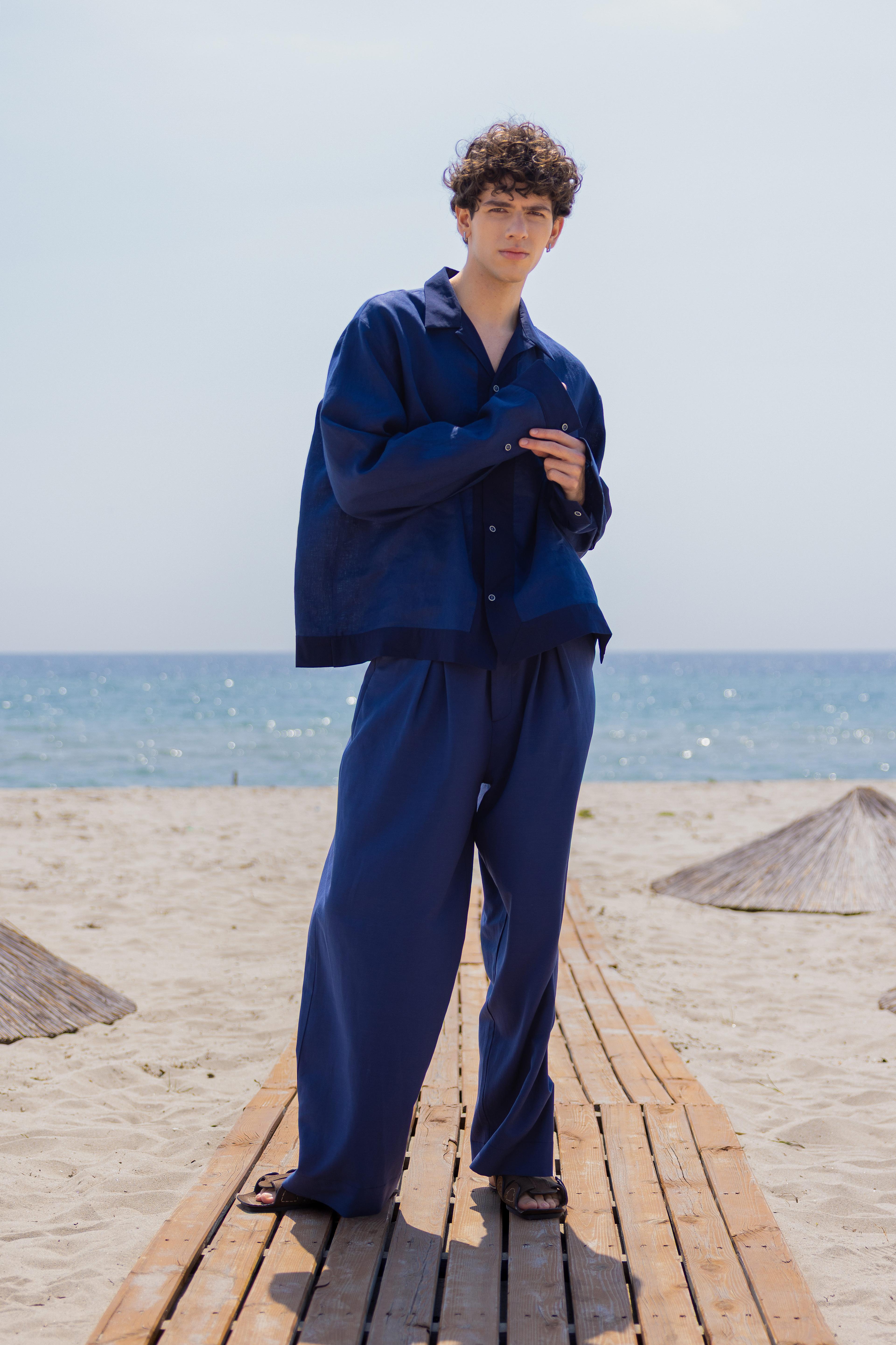 Lofibuy | Oversize Unisex Suit with 100% Linen Shirt - SS25