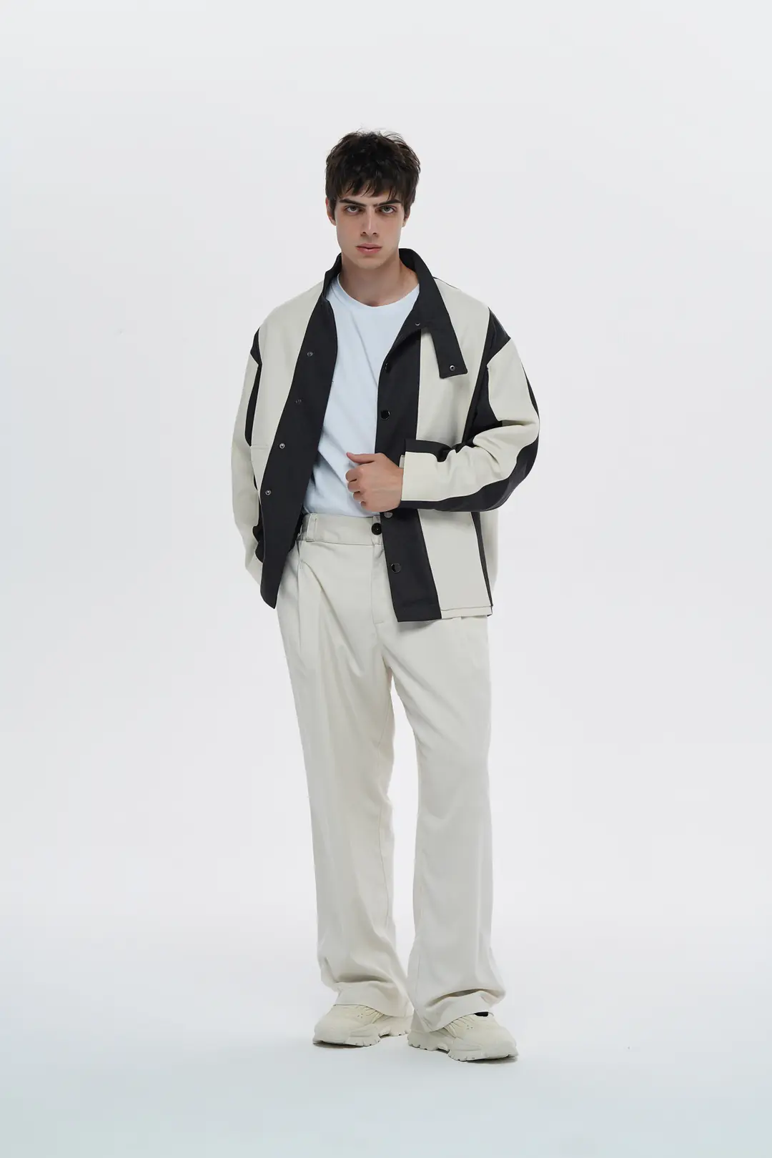Lofibuy | Gabardin Uyumu Unisex Oversize Astarlı Ceket - Grate · 7