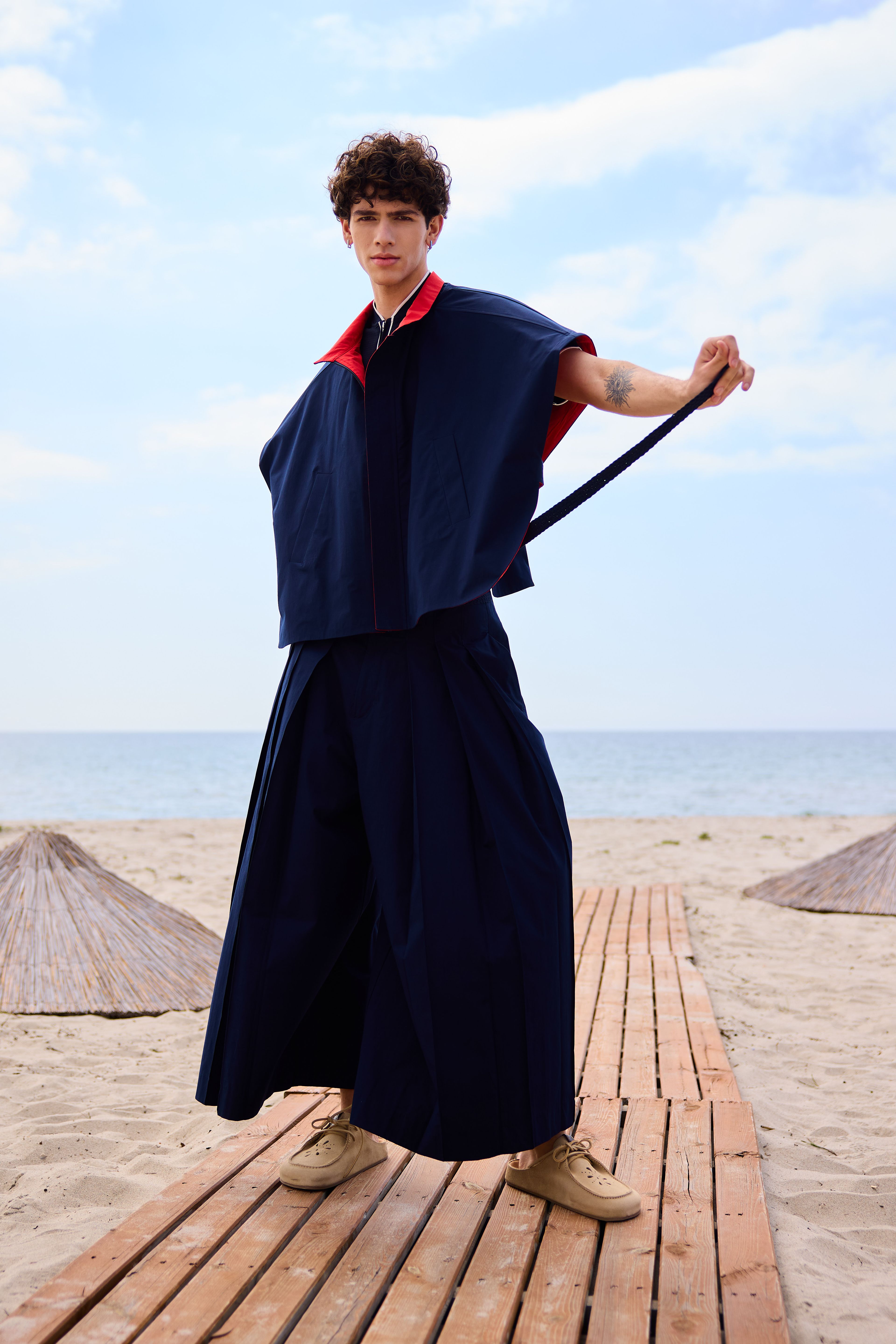Lofibuy | Panço Yelekli Oversize Unisex Takım 02 - SS25