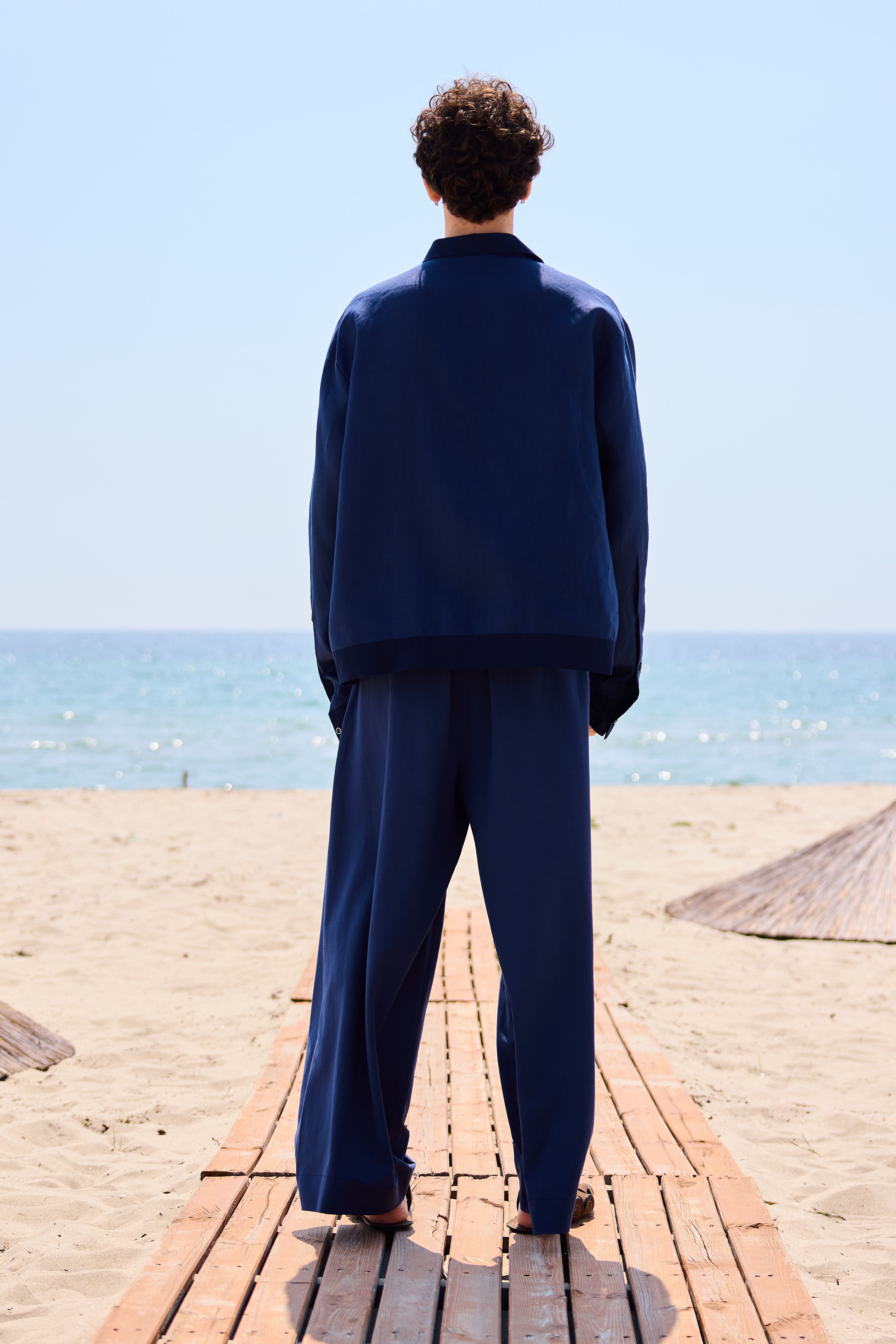 Lofibuy | %100 Keten Gömlekli Oversize Unisex Takım - SS25