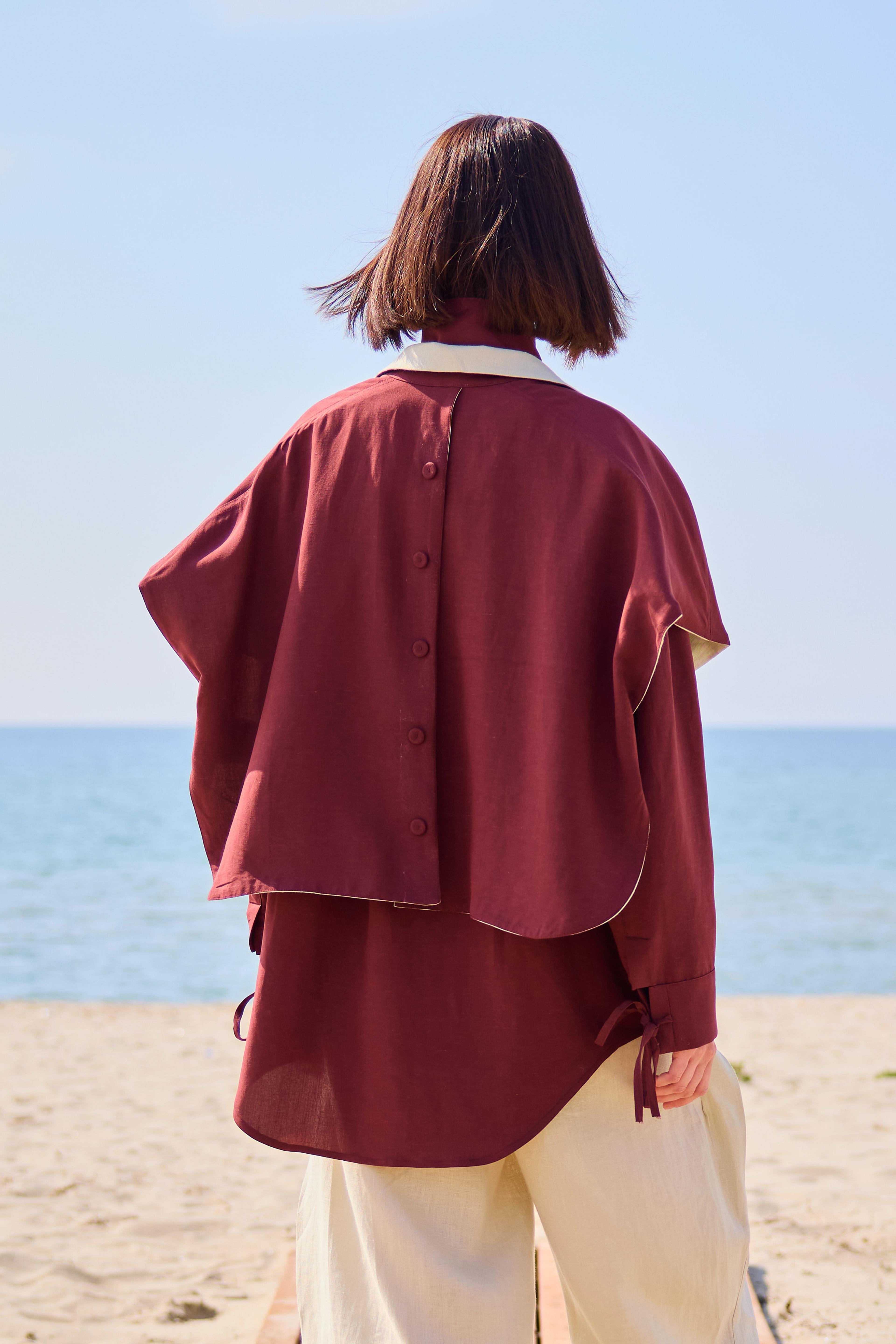 Lofibuy | Çift Taraflı Panço Yelek & Gömek Oversize Unisex  01 - SS25