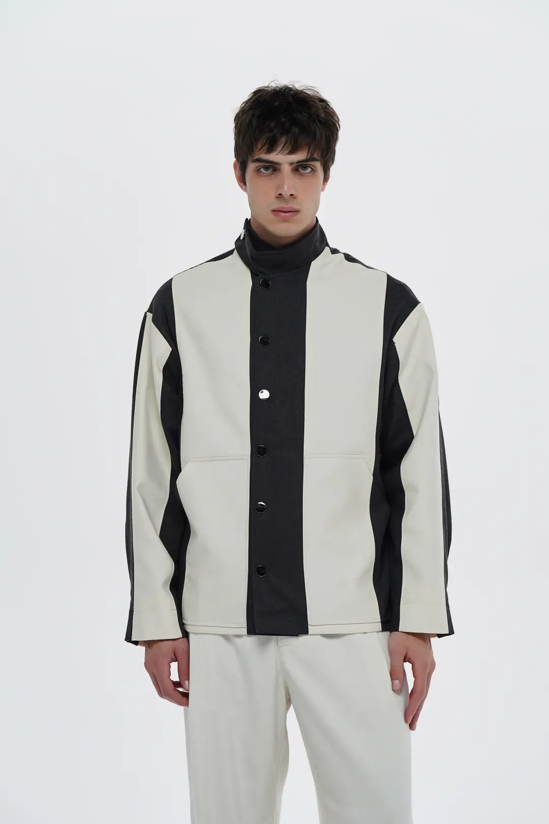 Lofibuy | Gabardin Uyumu Unisex Oversize Astarlı Ceket - Grate · 2