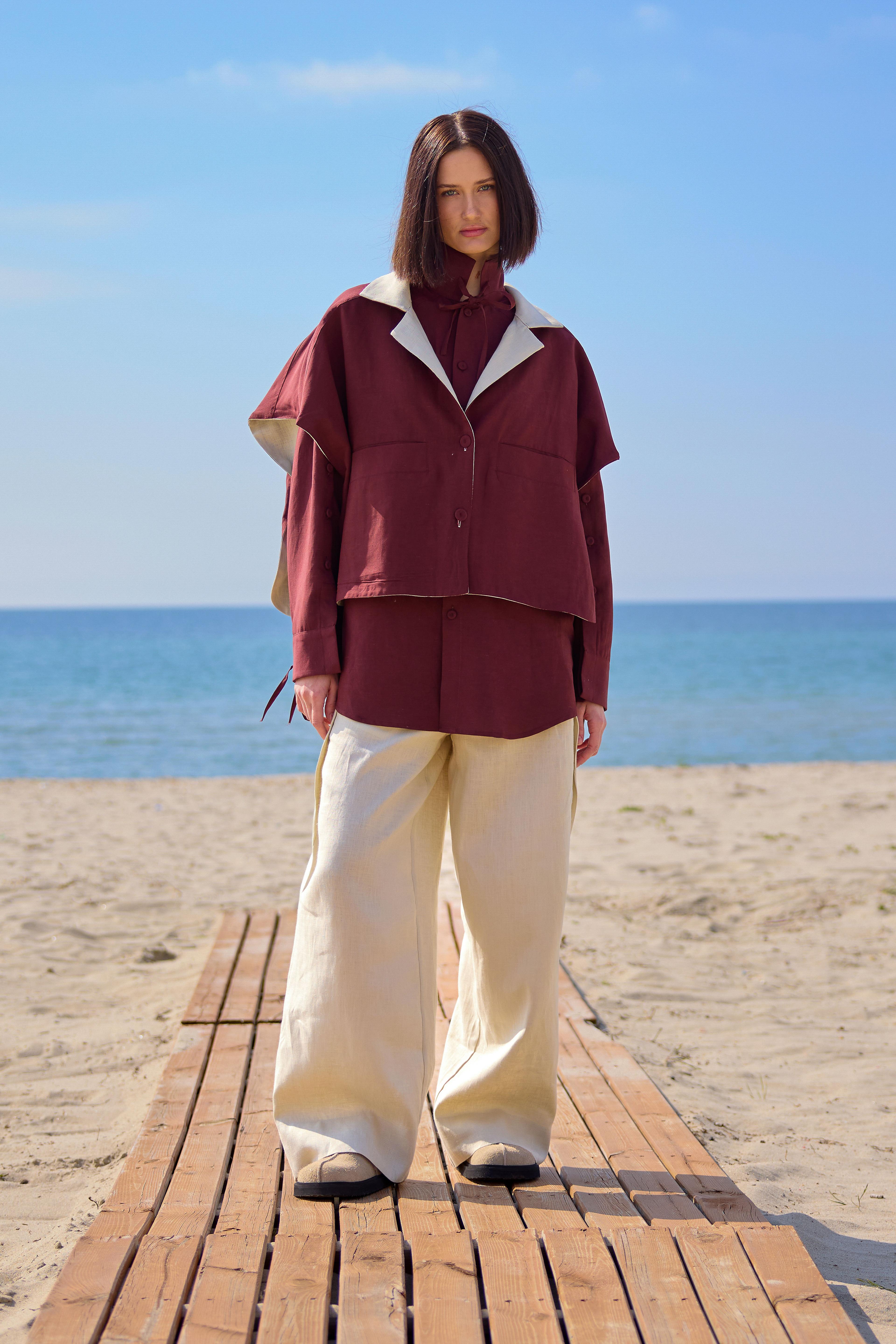 Lofibuy | Oversize Unisex Suit with Double-Sided Poncho Vest 01 - SS25