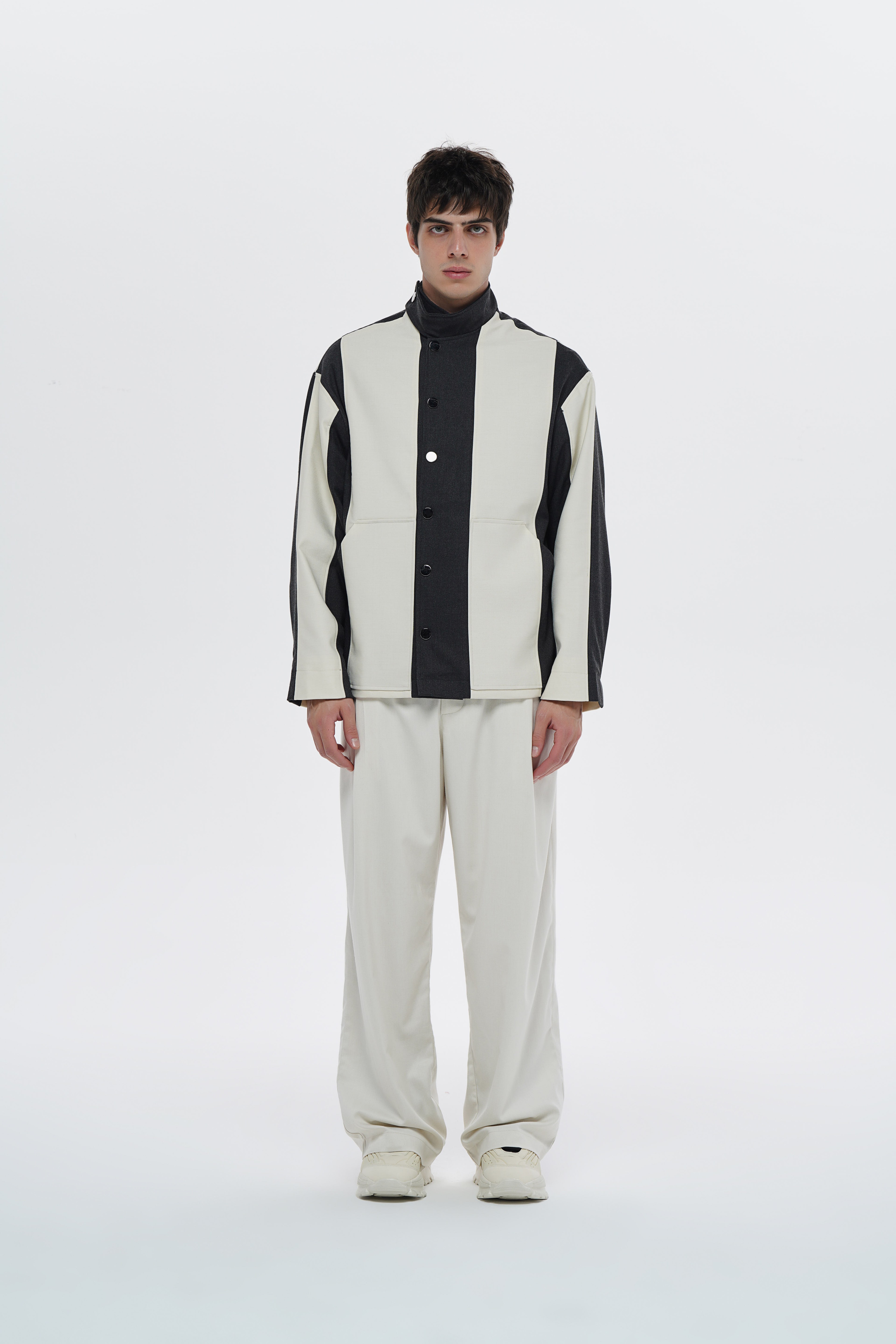 Lofibuy | Gabardine Match Unisex Oversize Lined Jacket