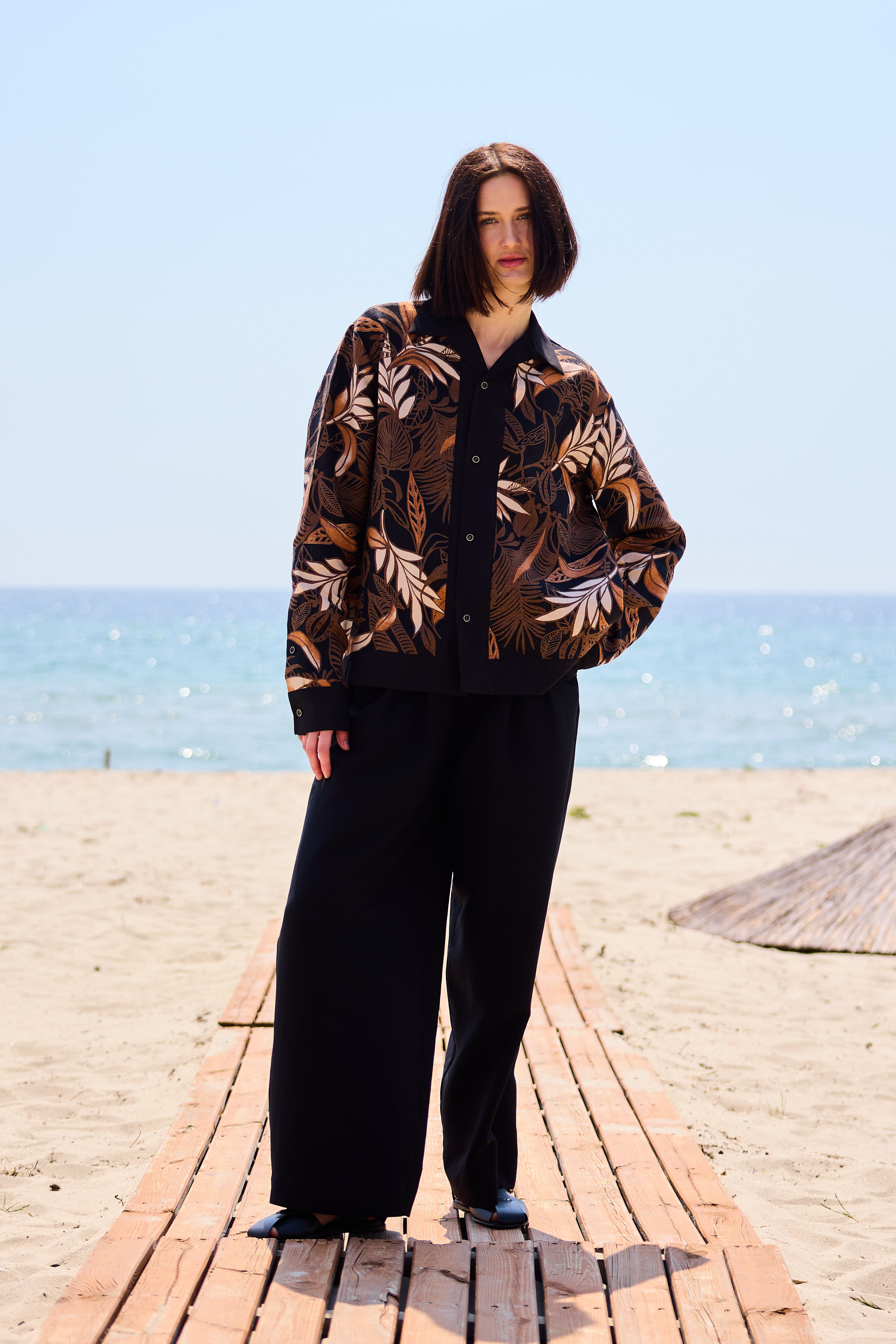 Lofibuy | Liyosel Keten Unisex Oversize Pantolon - SS25