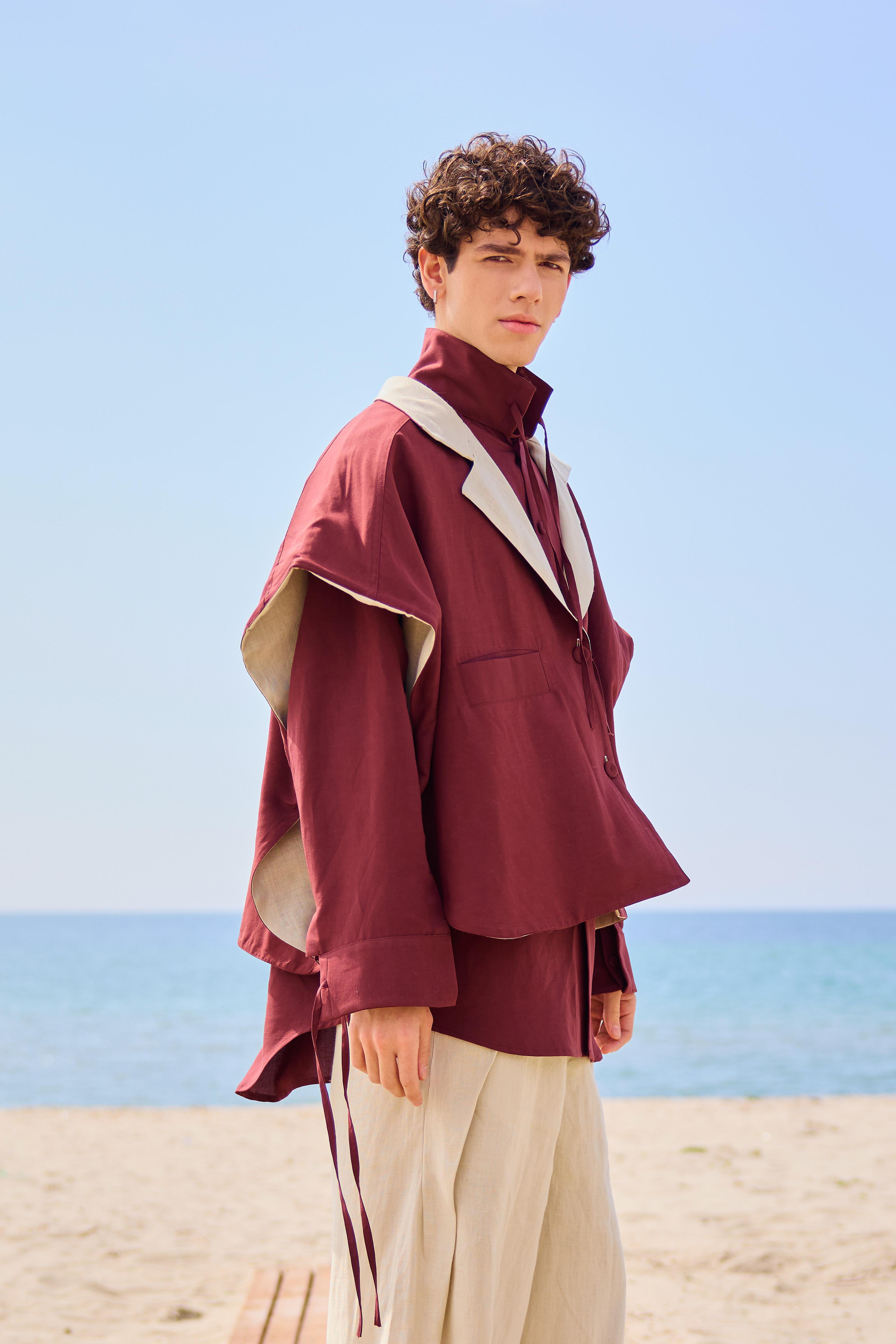 Lofibuy | Çift Taraflı Panço Yelek & Gömek Oversize Unisex  01 - SS25