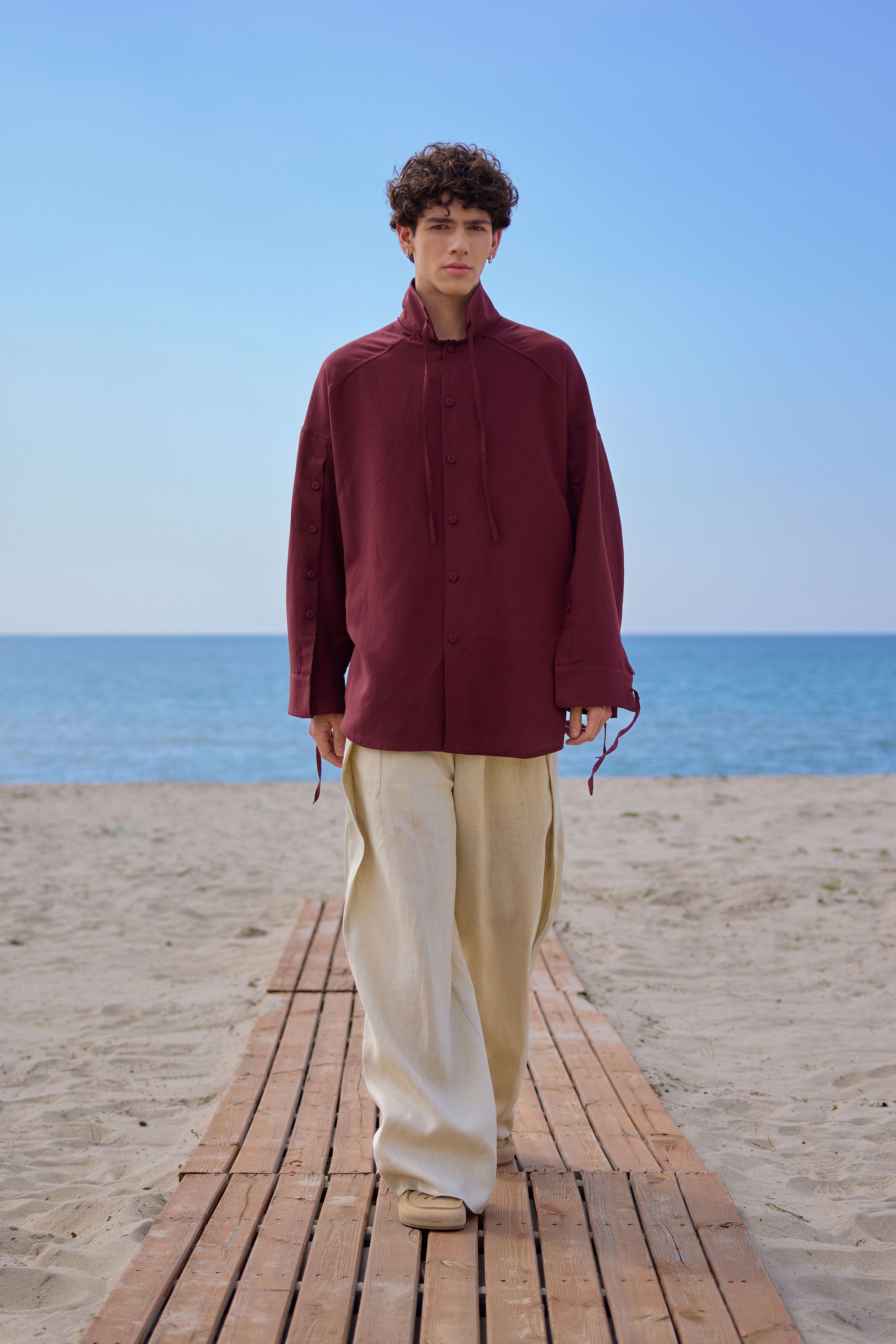 Lofibuy | Oversize Unisex Suit with Double-Sided Poncho Vest 01 - SS25