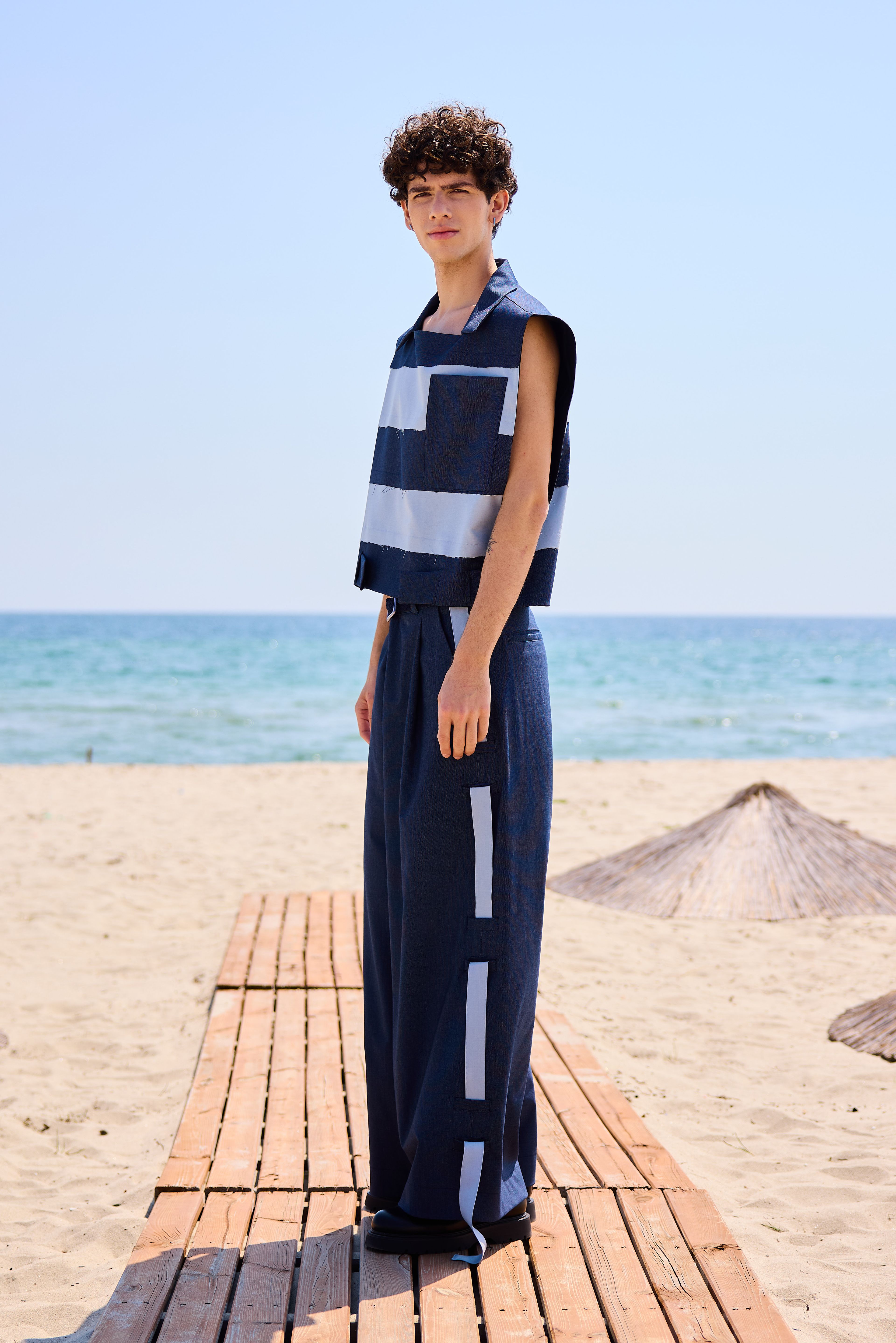 Lofibuy | Kuşak Detaylı Beyond Line Oversize Unisex Takım - SS25