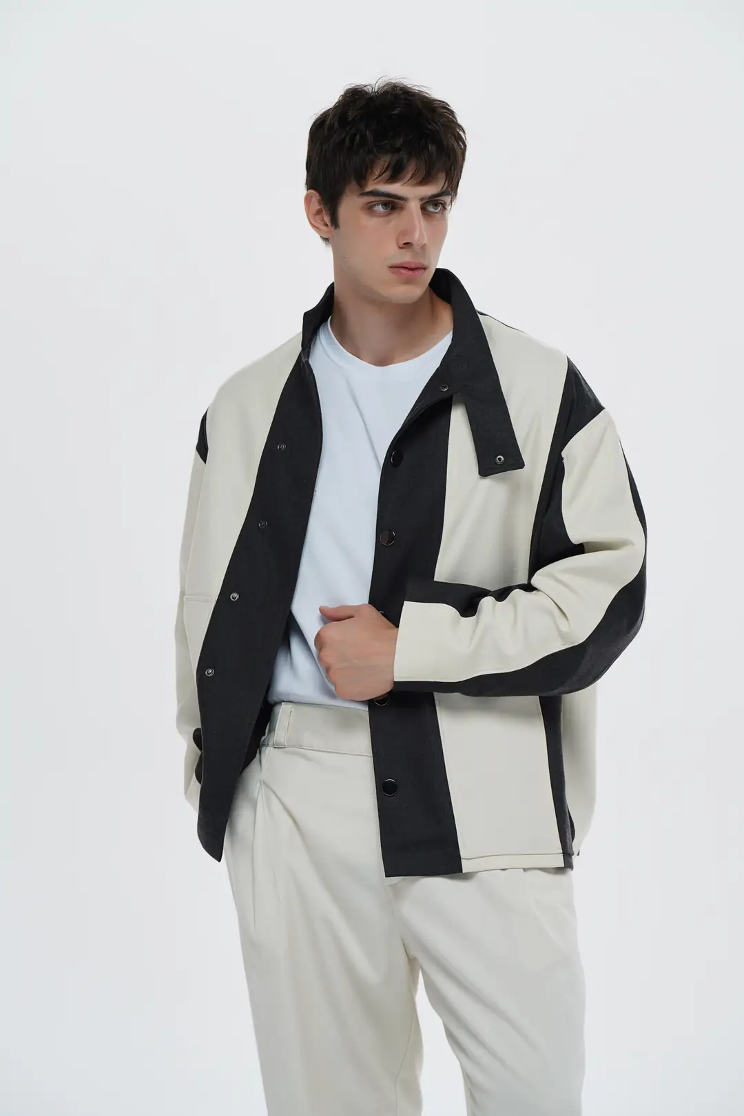 Lofibuy | Gabardin Uyumu Unisex Oversize Astarlı Ceket - Grate · 4