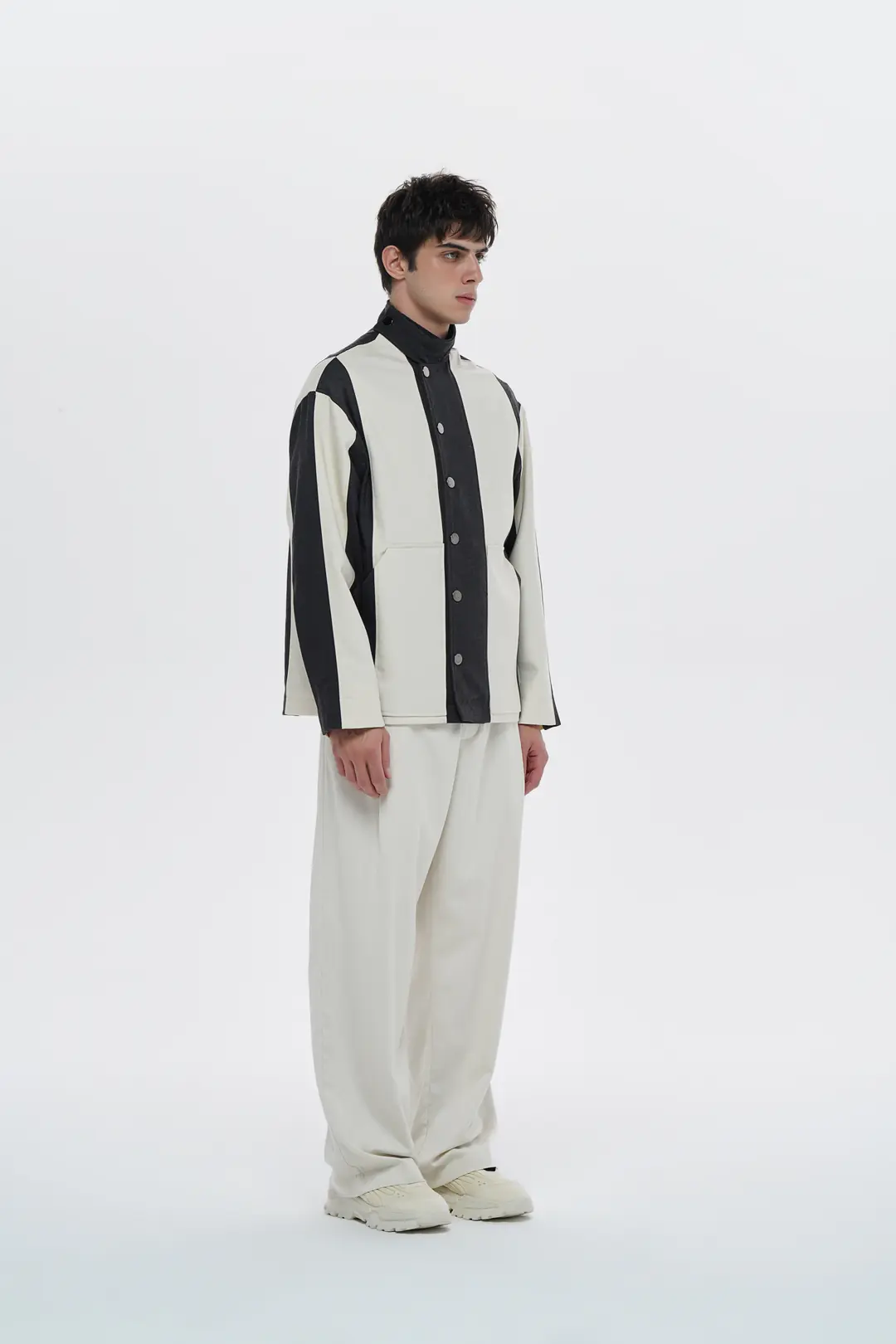 Lofibuy | Gabardin Uyumu Unisex Oversize Astarlı Ceket - Grate · 3