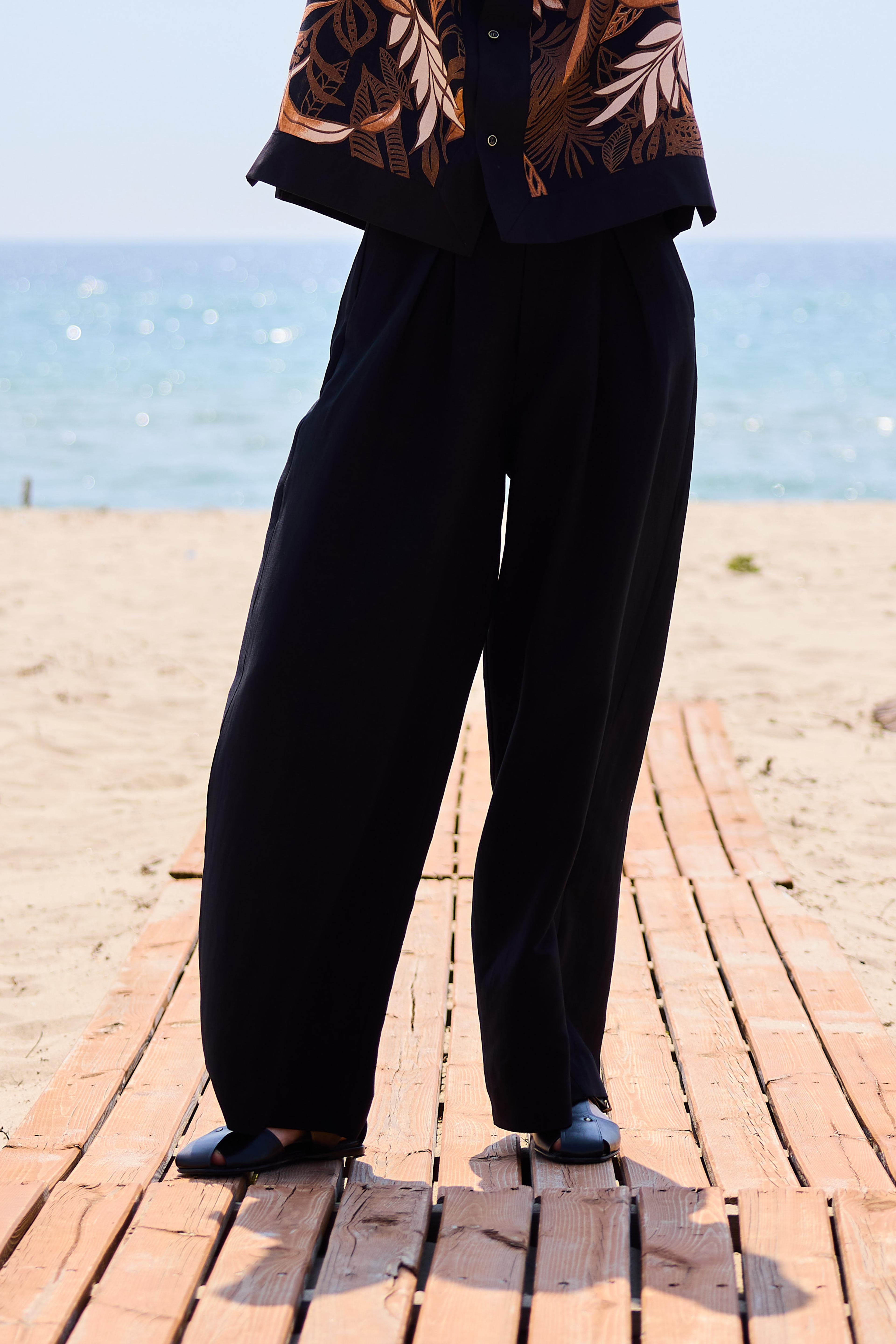 Lofibuy | Liyosel Keten Unisex Oversize Pantolon - SS25