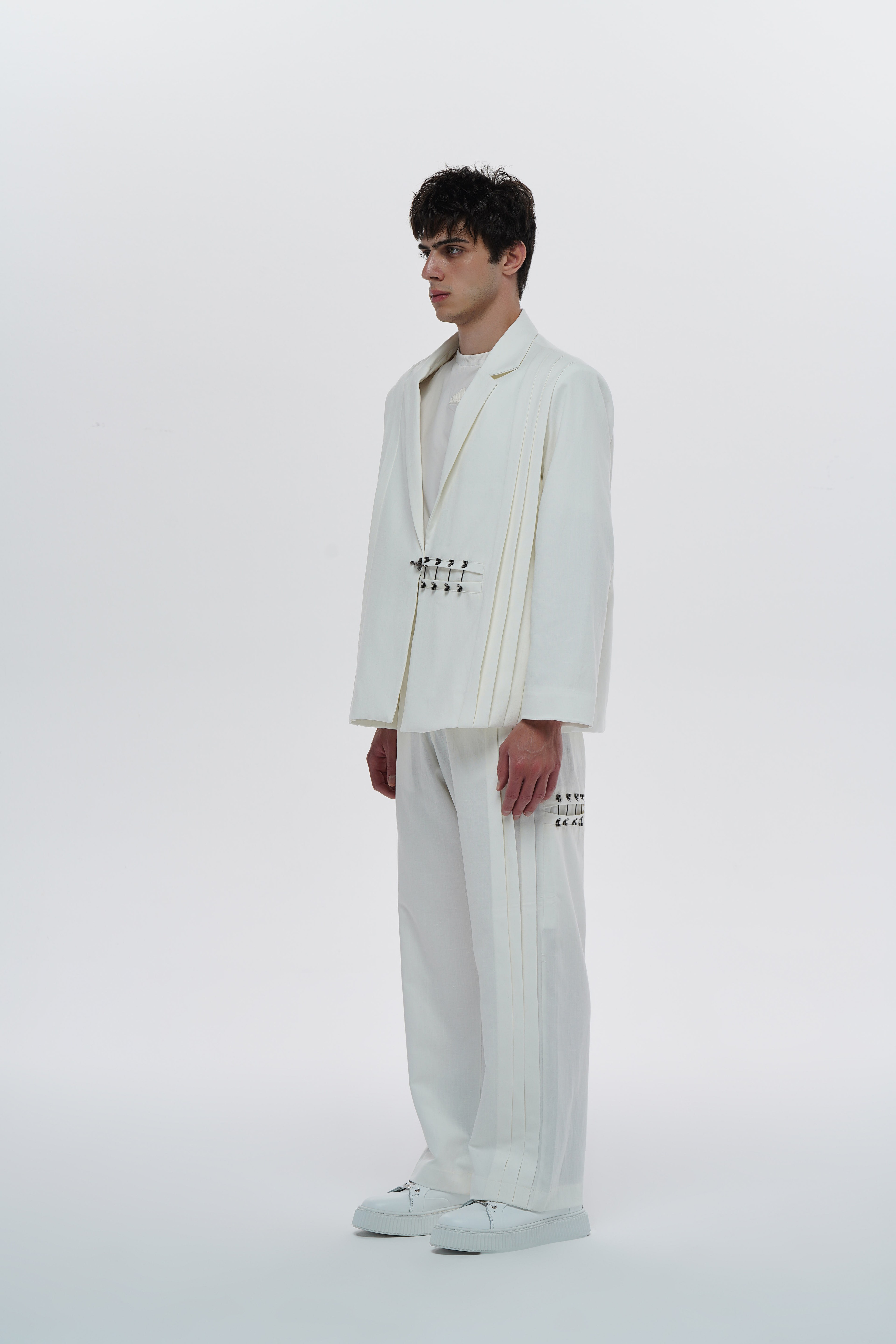 Lofibuy | Gaza White Unisex Oversize Takım – Gaza