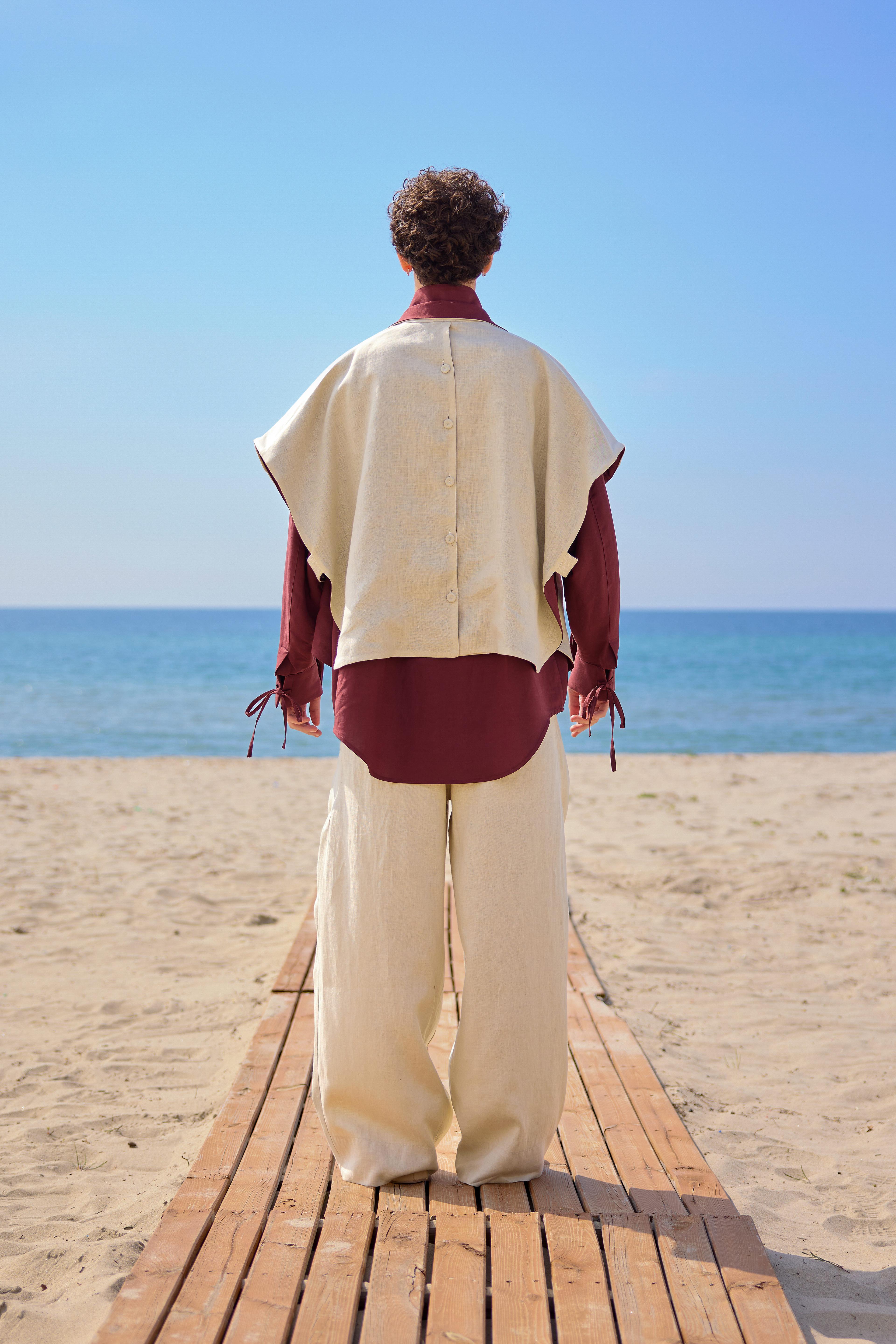 Lofibuy | Oversize Unisex Suit with Double-Sided Poncho Vest 01 - SS25