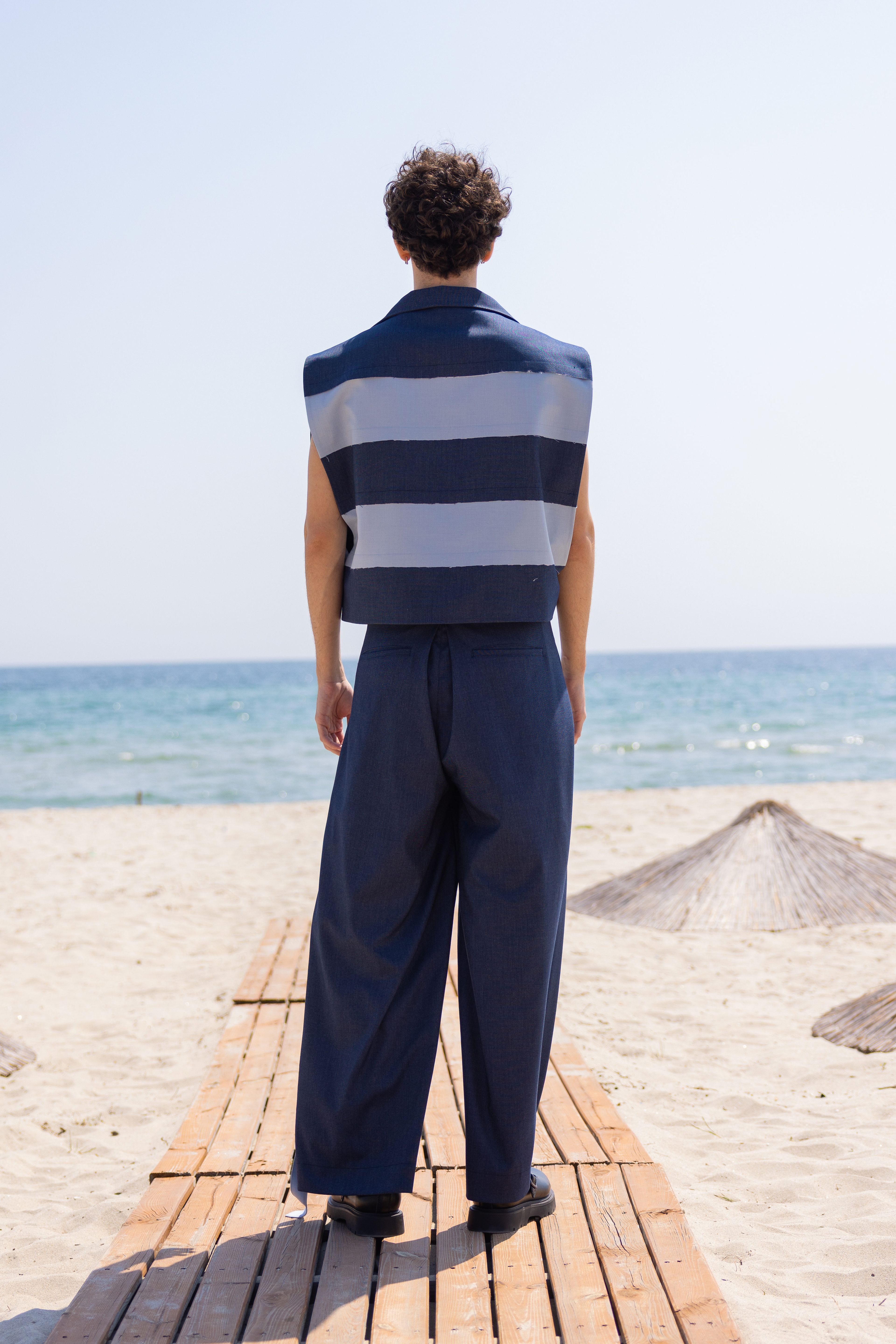 Lofibuy | Beyond Line Oversize Unisex Suit with Belt Detail - SS25