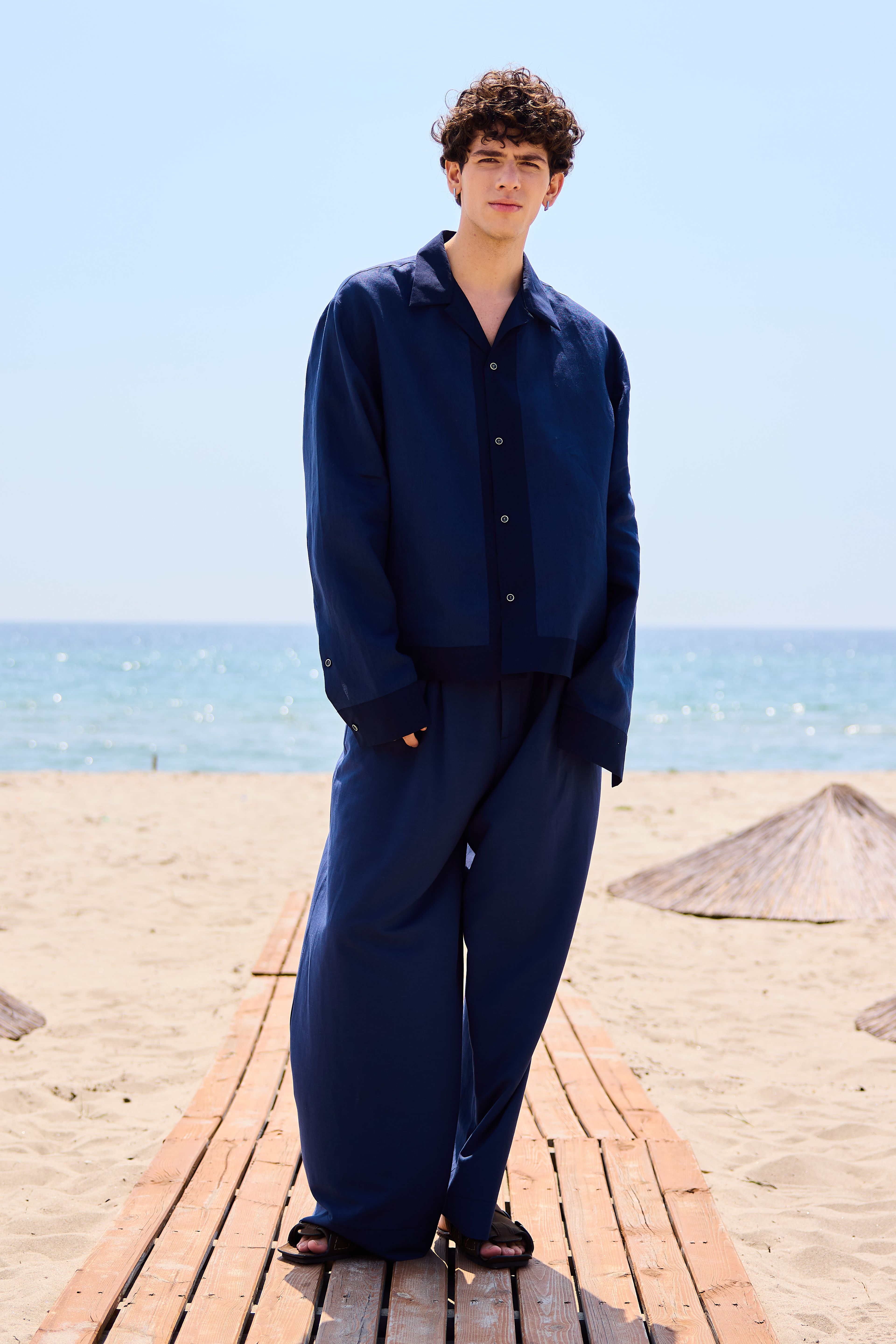 Lofibuy | %100 Keten Gömlekli Oversize Unisex Takım - SS25