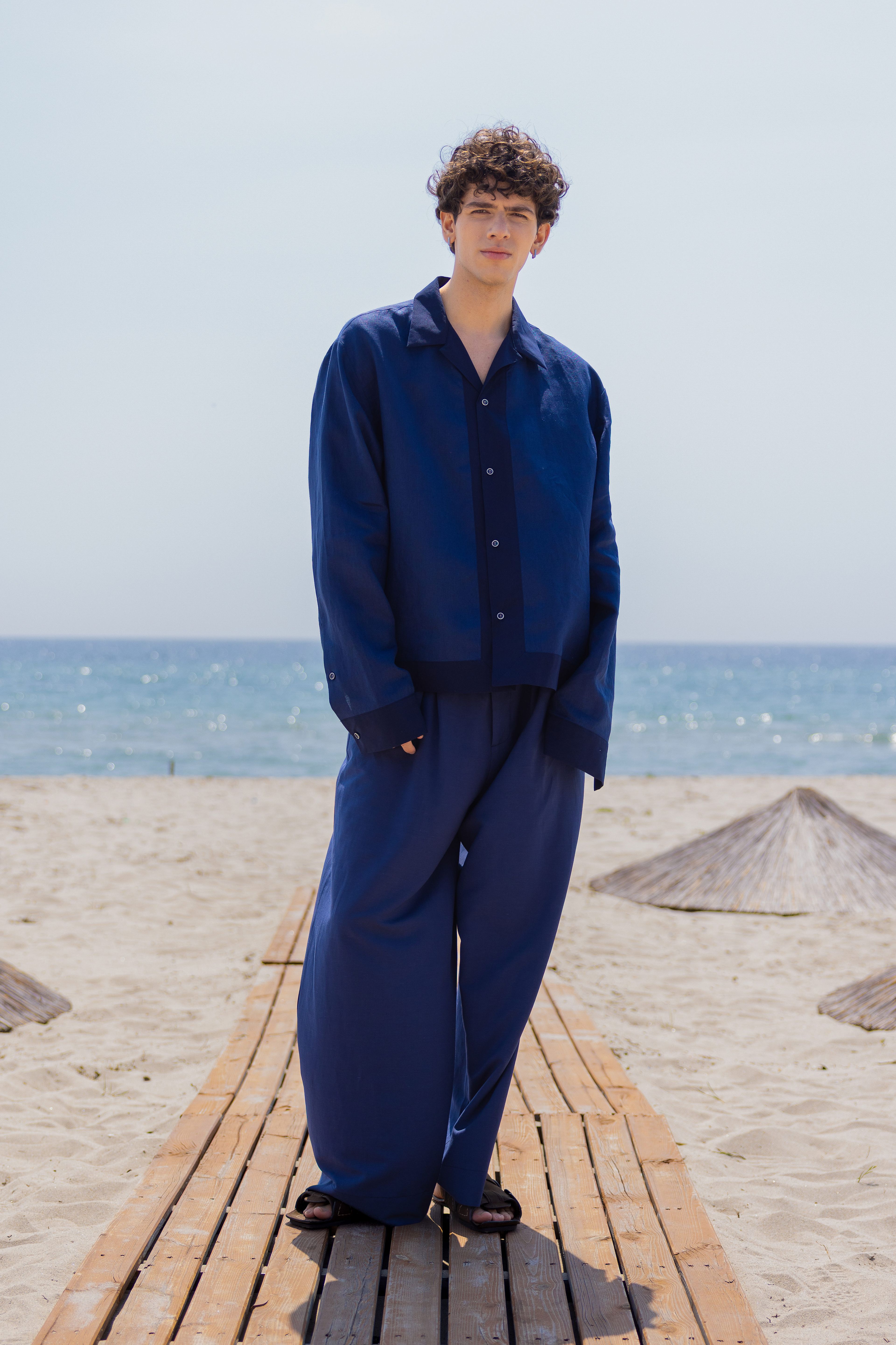 Lofibuy | Oversize Unisex Suit with 100% Linen Shirt - SS25