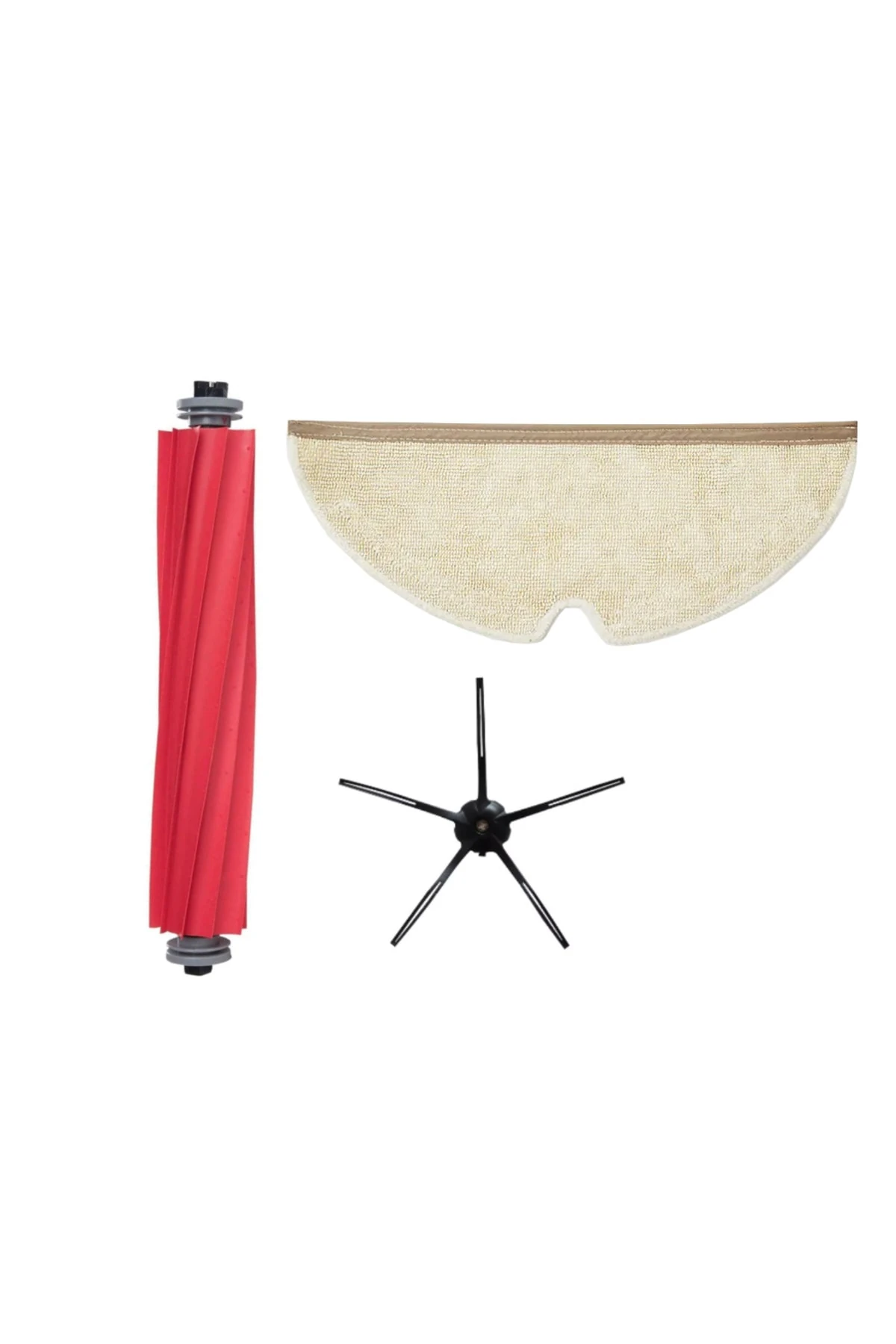 Roborock Q7, Q7 Max Robot Süpürge Modelleri Uyumlu Tekli Fırça-paspas-beyaz Yan Fırça Seti