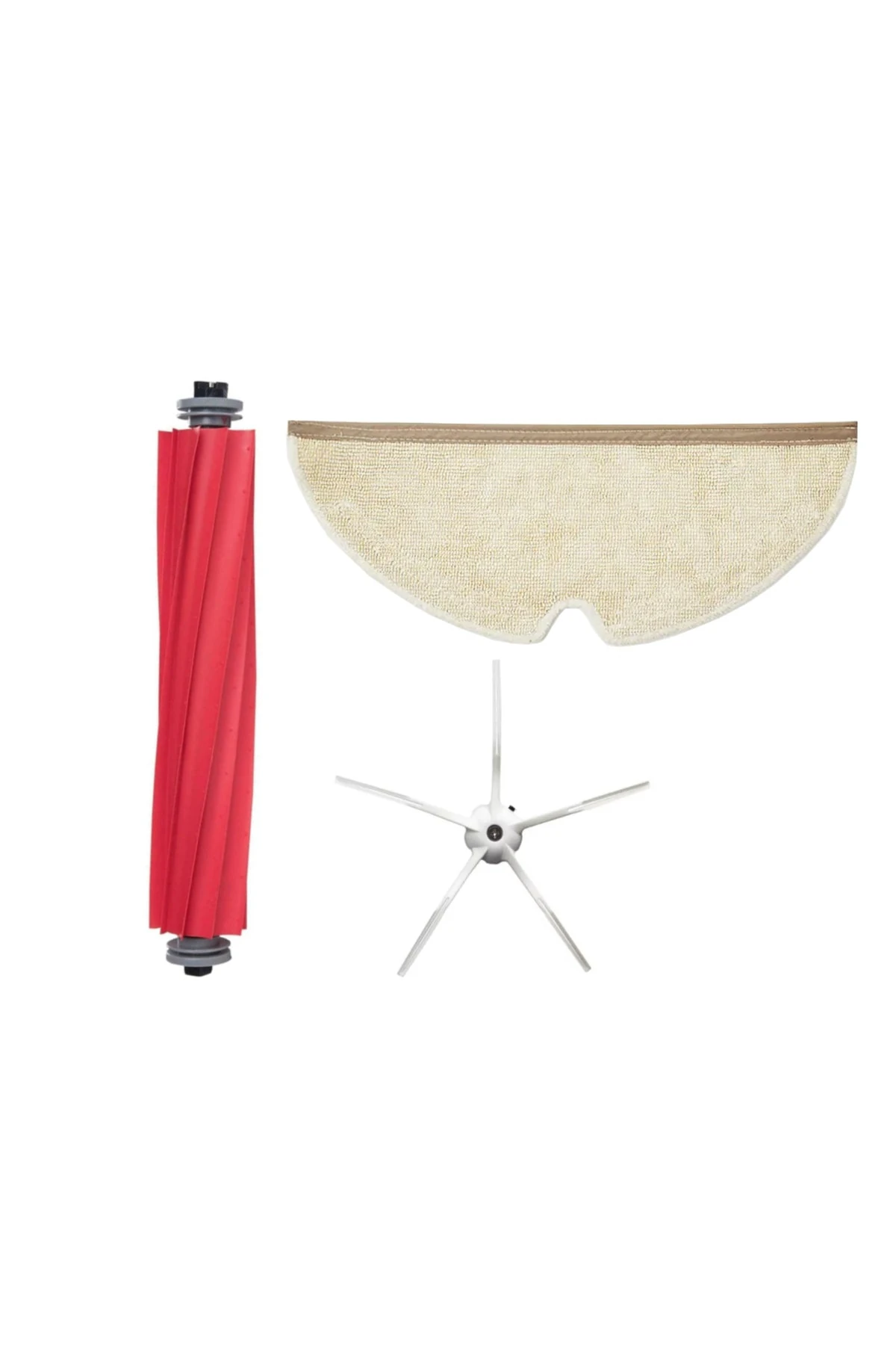 Roborock Q7, Q7 Max Robot Süpürge Modelleri Uyumlu Tekli Fırça-paspas-beyaz Yan Fırça Seti