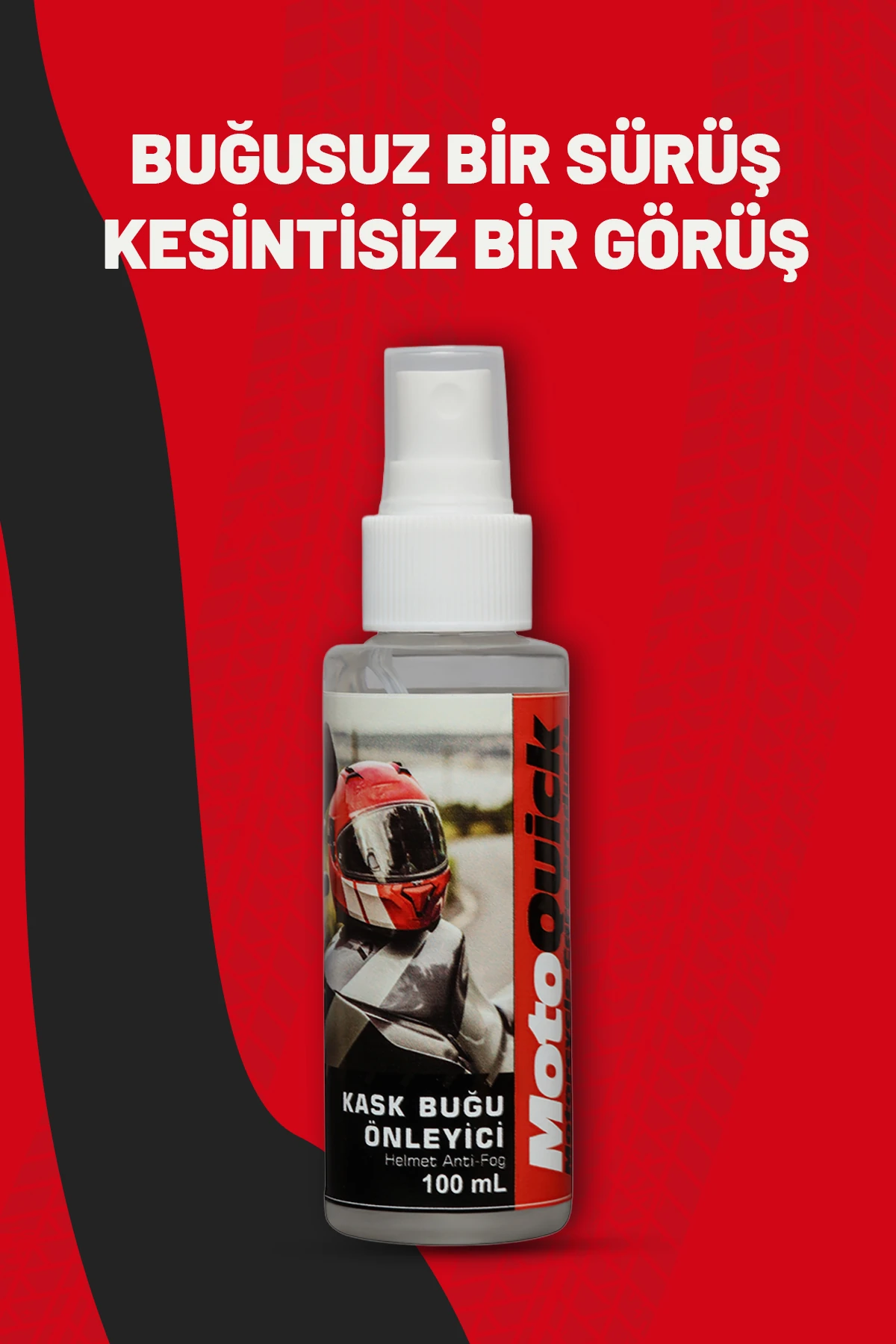 Motosiklet Nano Kask Buğu Önleyici Sprey 100 ml