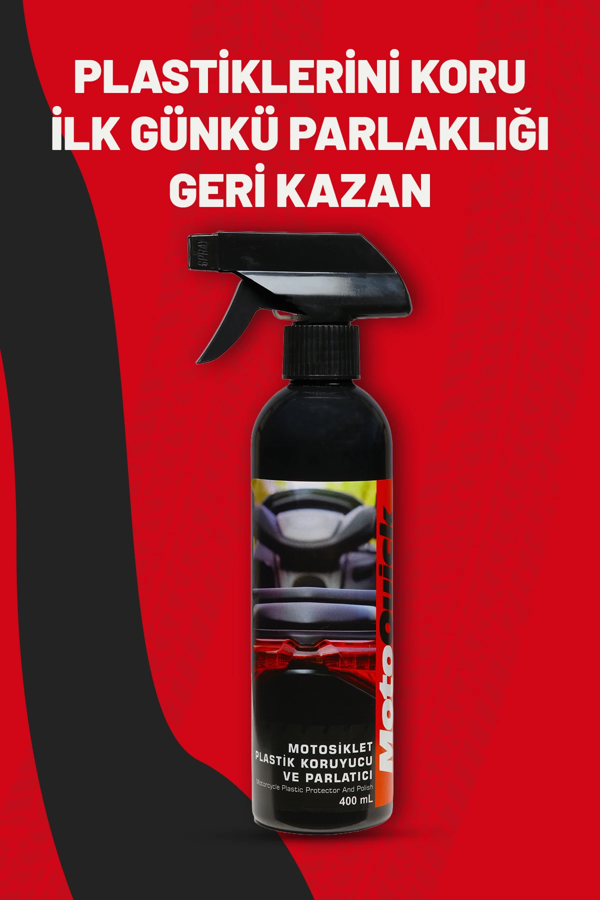 Motosiklet Plastik Parlatıcı Koruyucu 400 ml