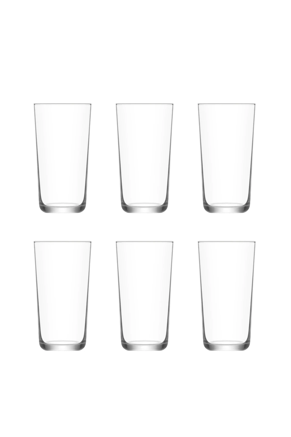 LAV Assos 6'lı Meşrubat Bardağı Seti - 490 cc Soğuk Kahve, Smoothie ve Kokteyl Bardağı