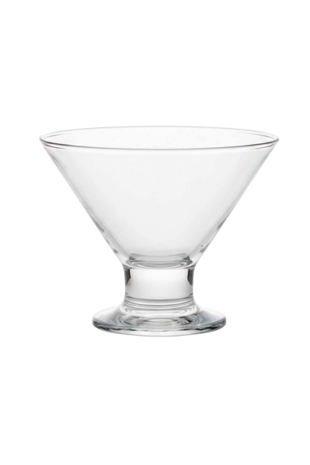 LAV Crema 6'lı Cam Dondurma ve Tatlı Kasesi - 165 ml Mini Reçellik ve Sosluk Seti