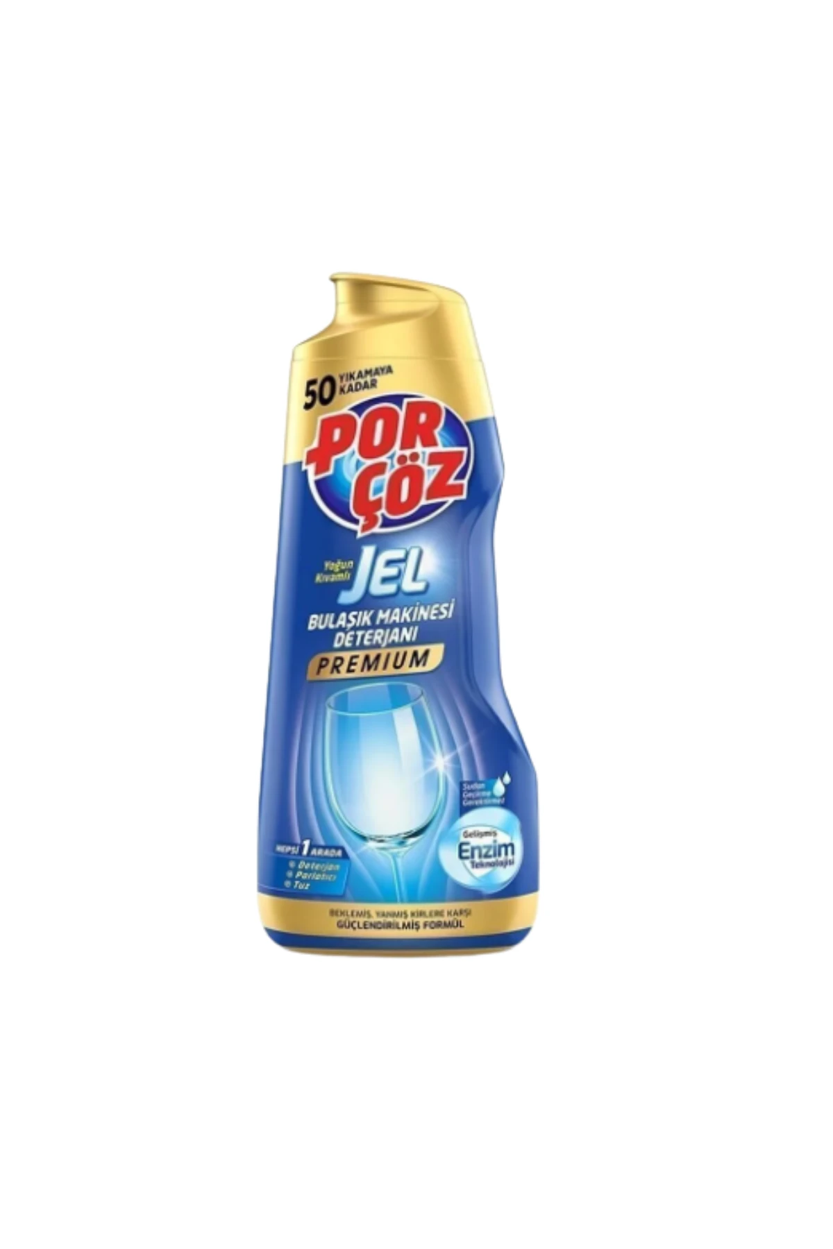 Porçöz Premium Jel Bulaşık Deterjanı 900 ml - Ekstra Parlaklık ve Yağ Çözücü Güç