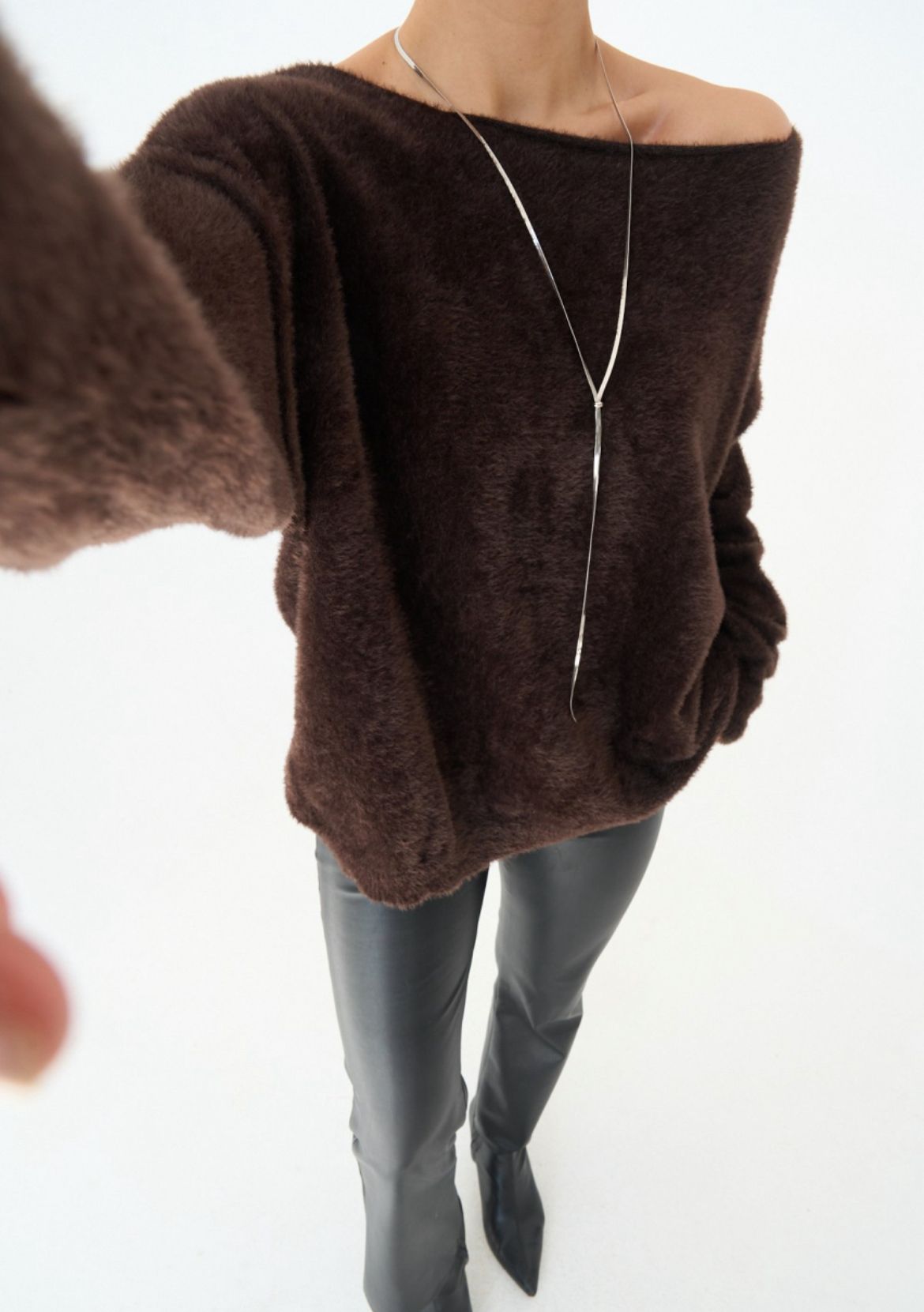 Kayık Yaka Yumoş Kazak