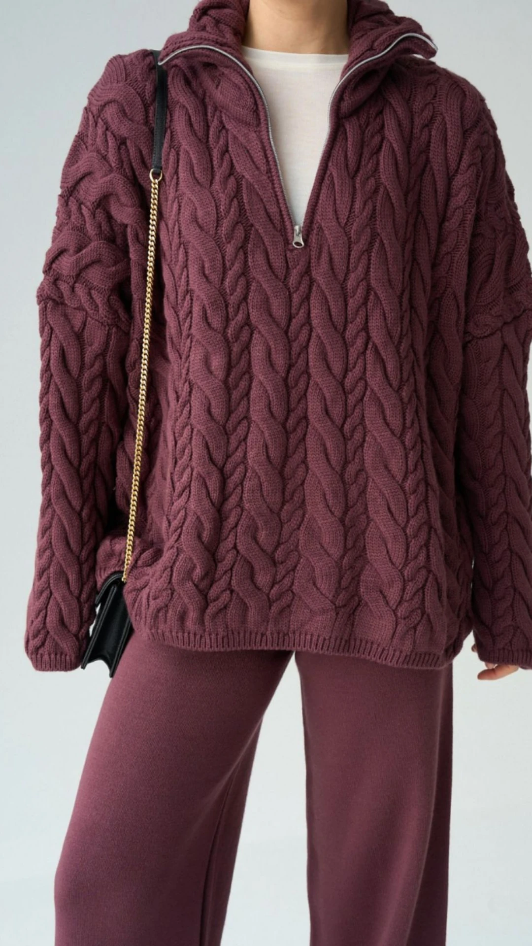 Saç Örgüsü Salaş Kazak - Açık Bordo