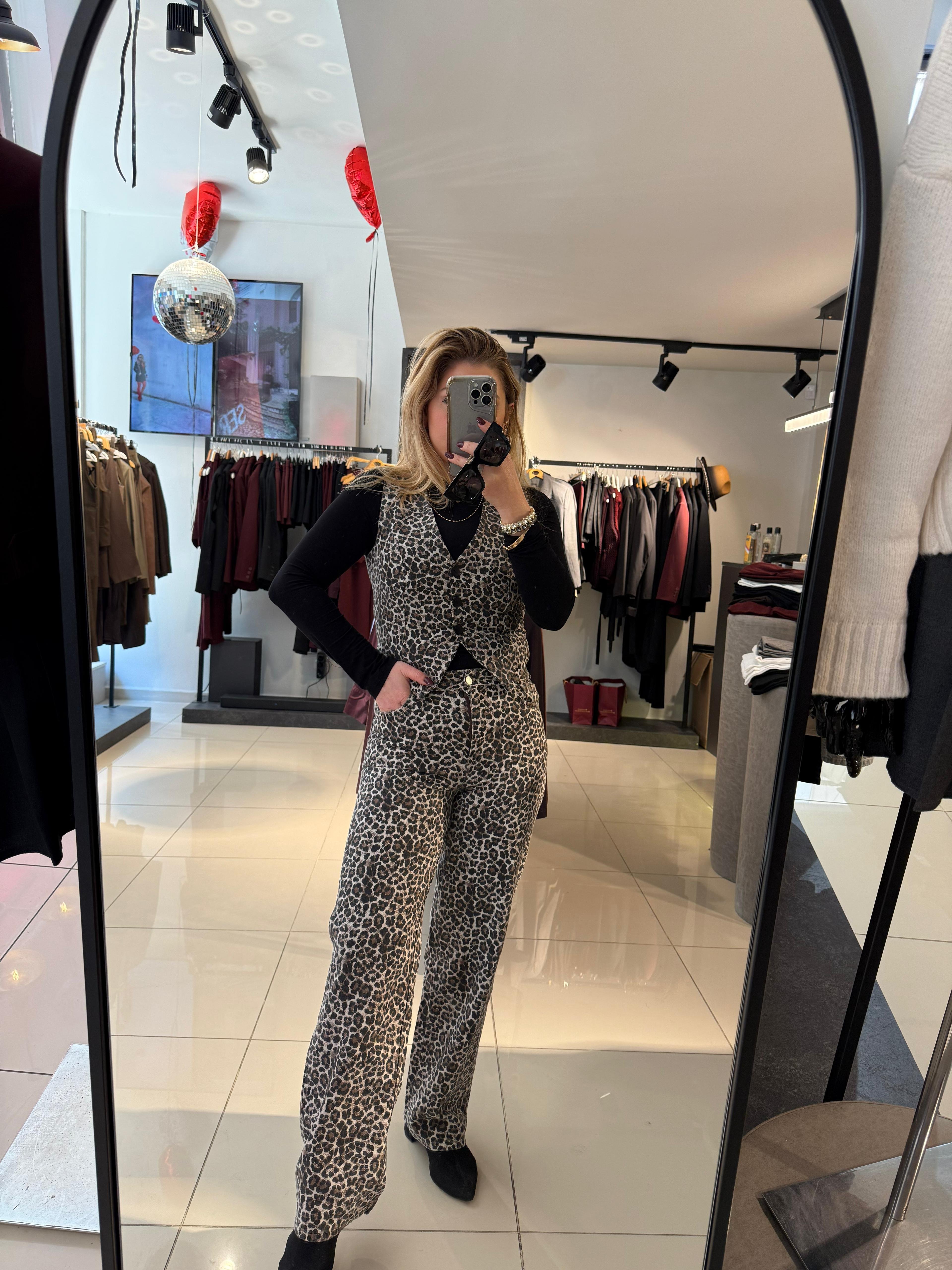 3032 Leopar Pantolon