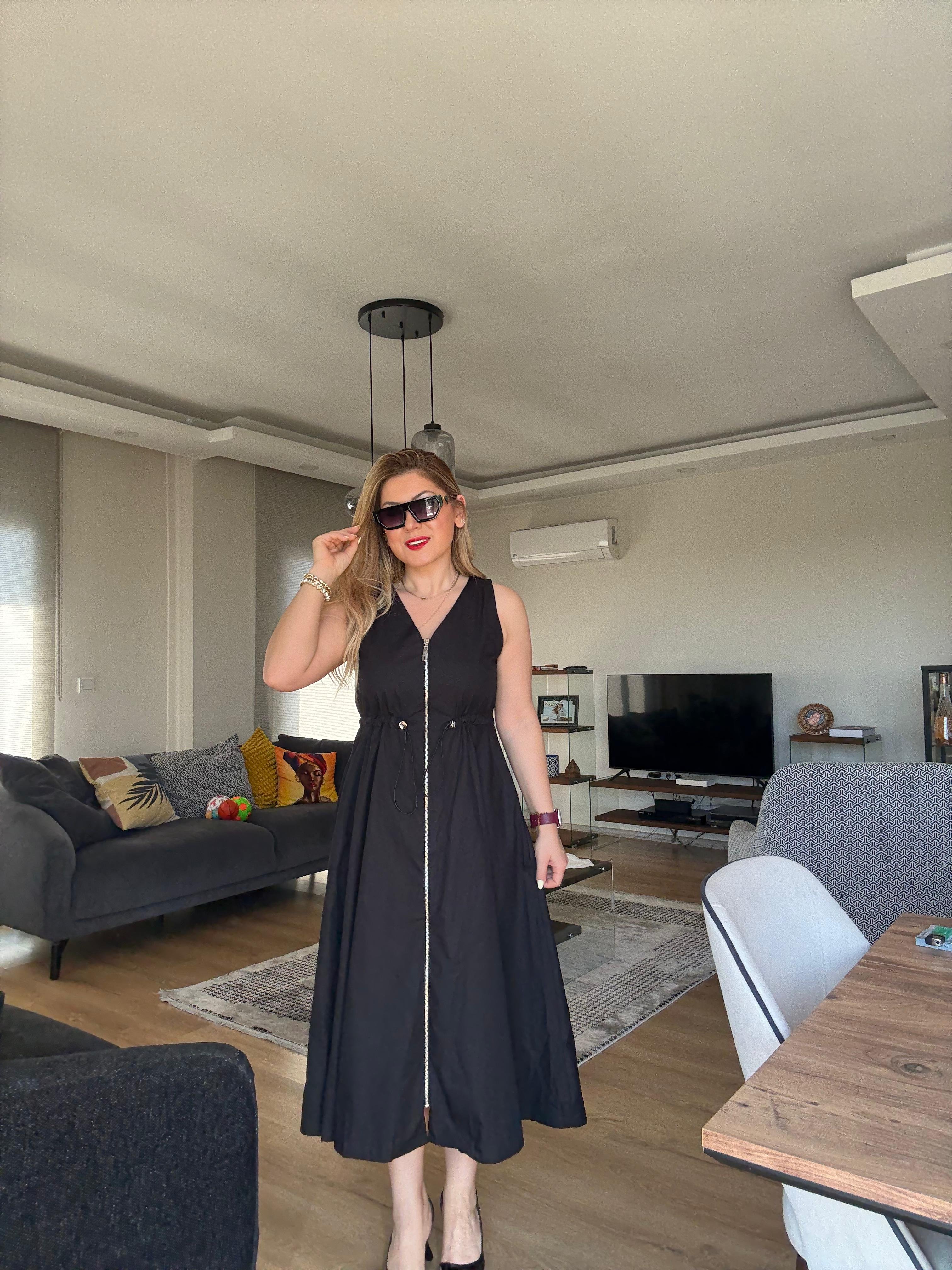 Fermuarlı Elbise