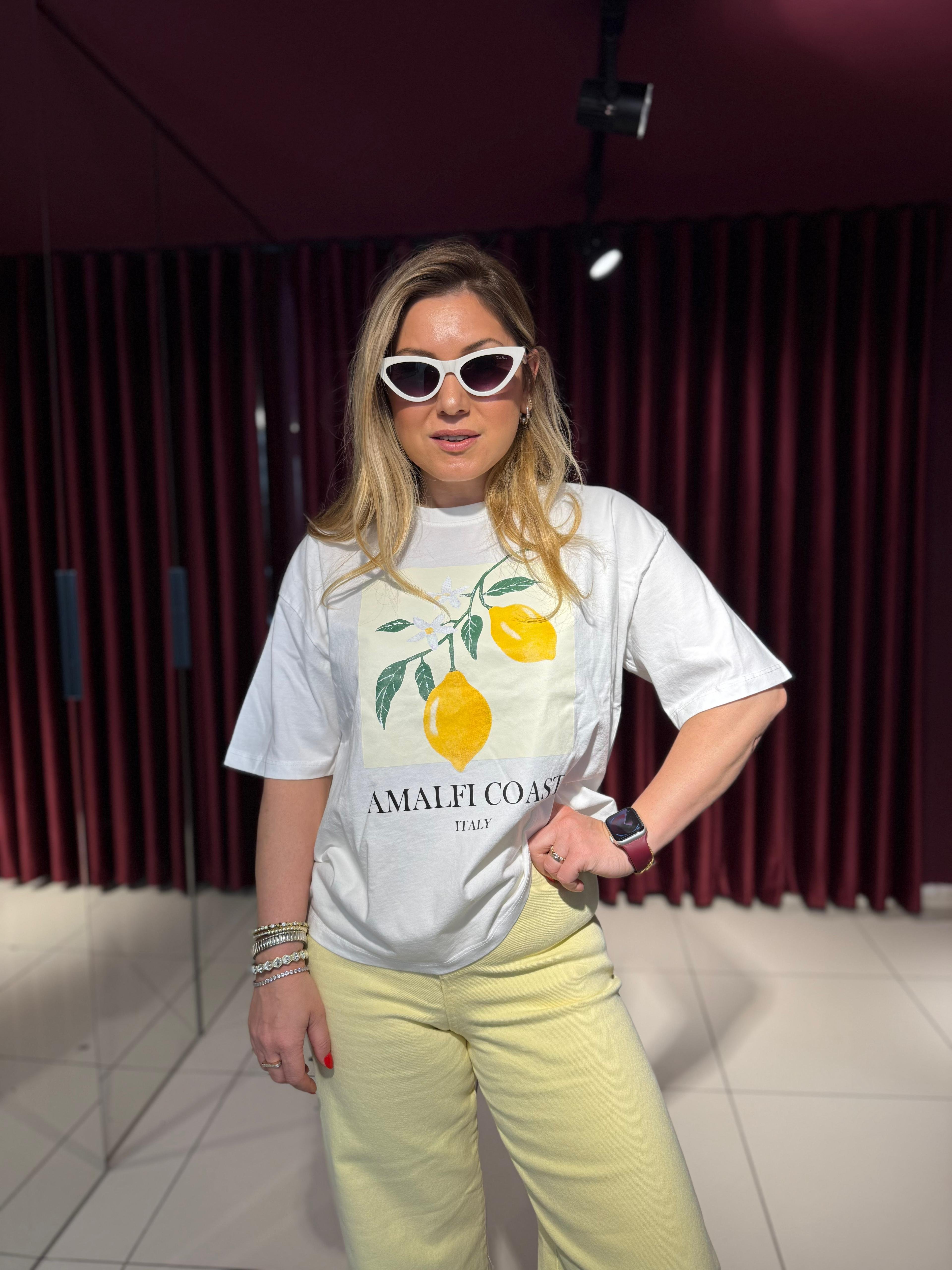 Limon Baskı Oversize T-shirt