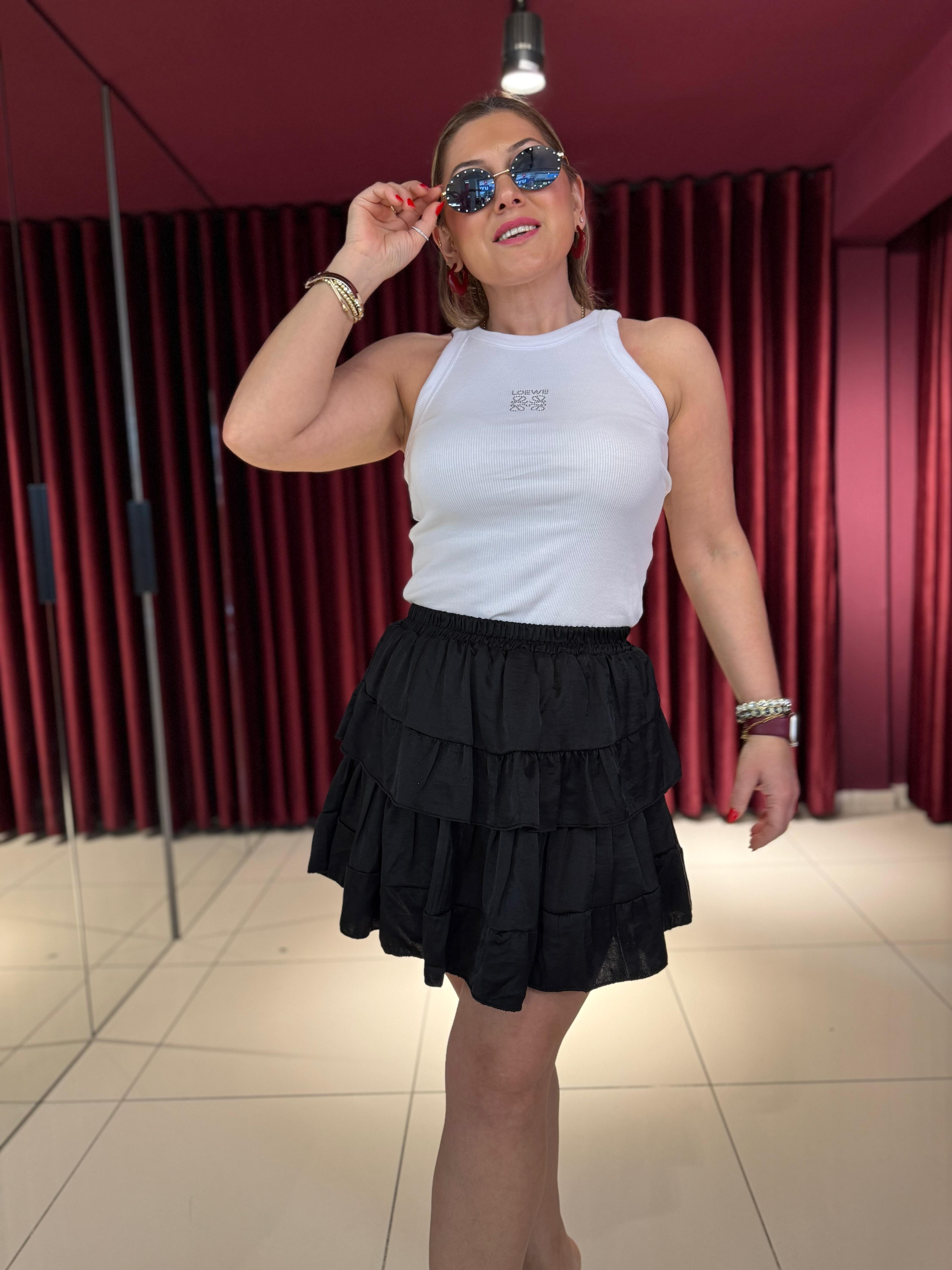 Şortlu Mini Etek