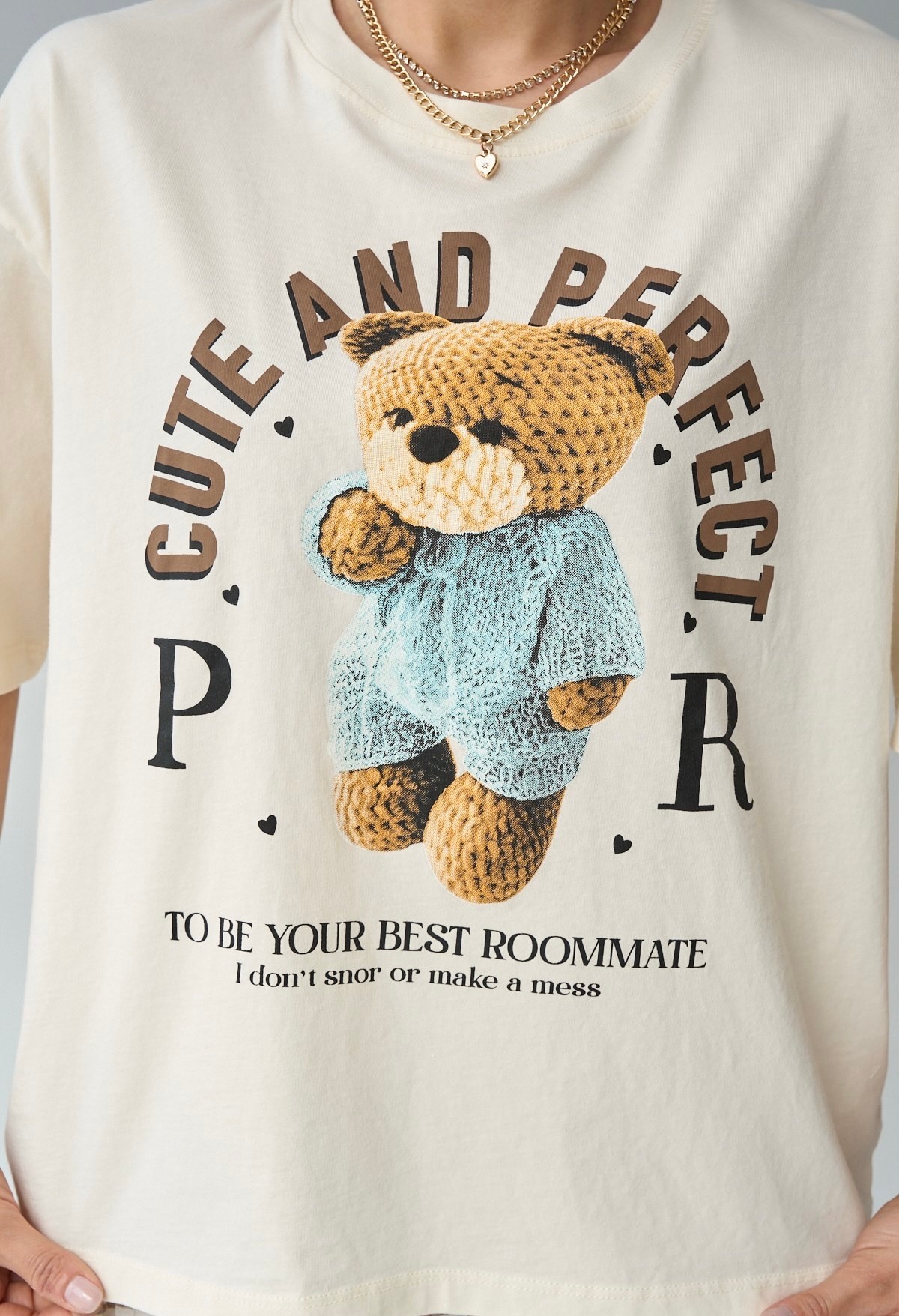 Baskılı Bear T-Shirt