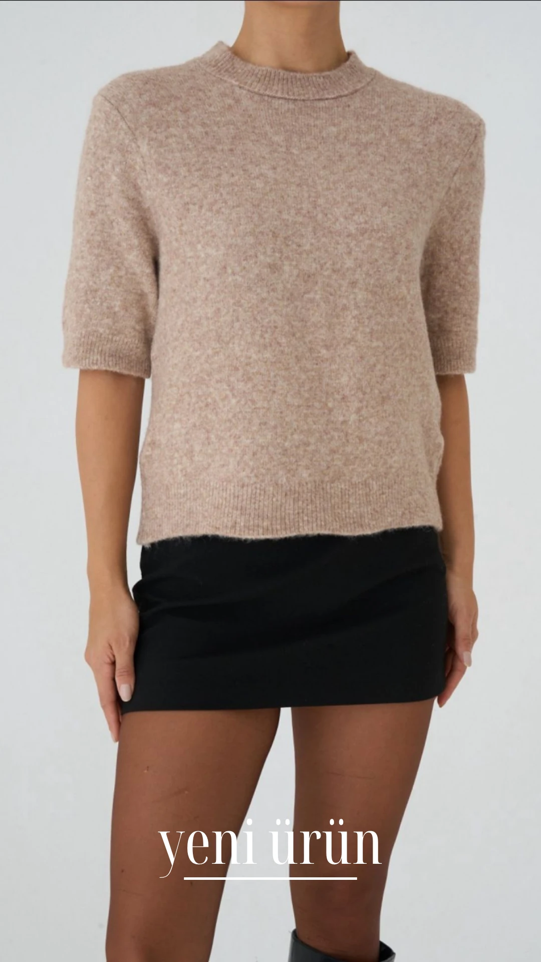 Kısa Kol Düz Kazak