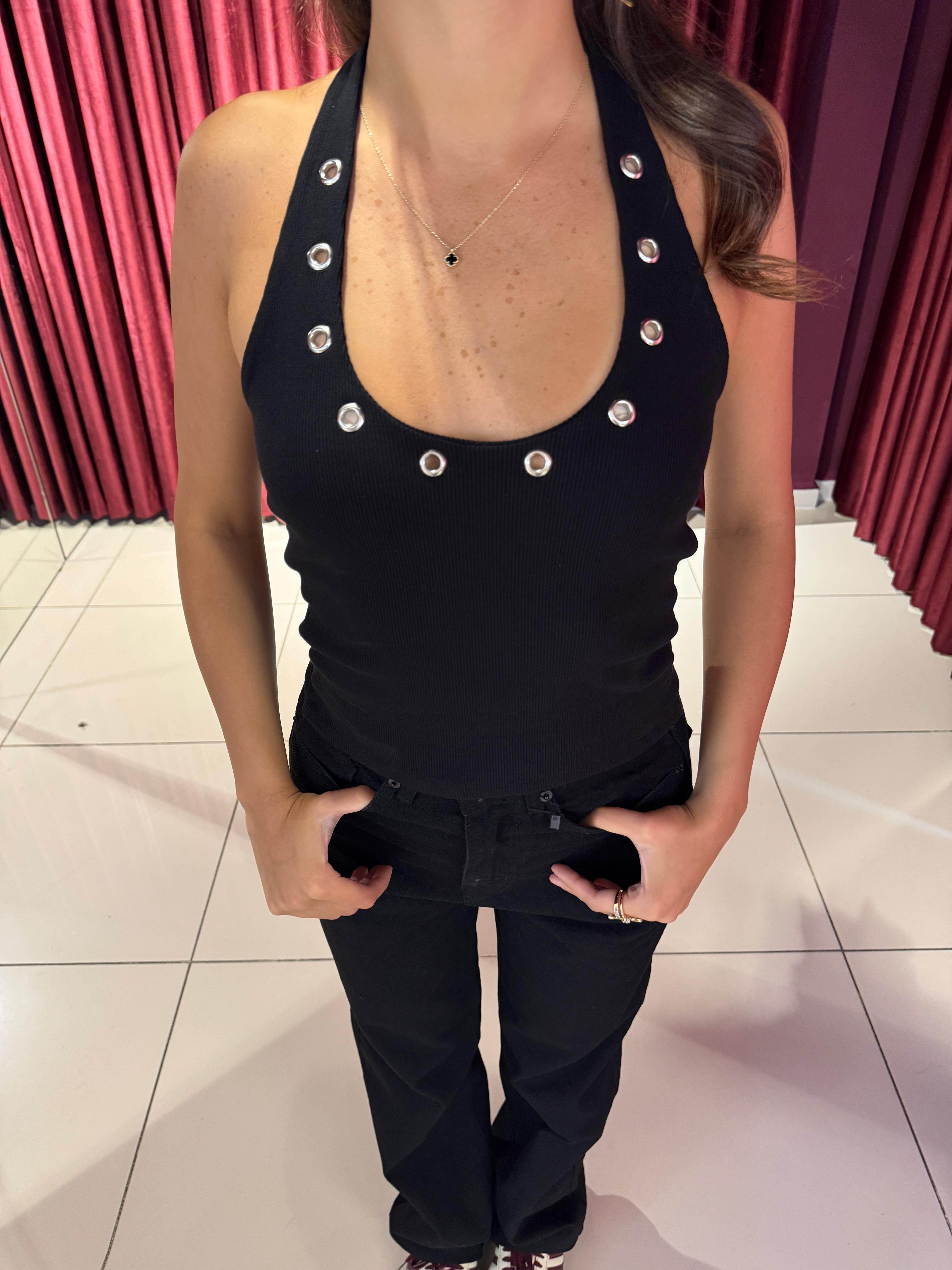 Halter Yaka Top