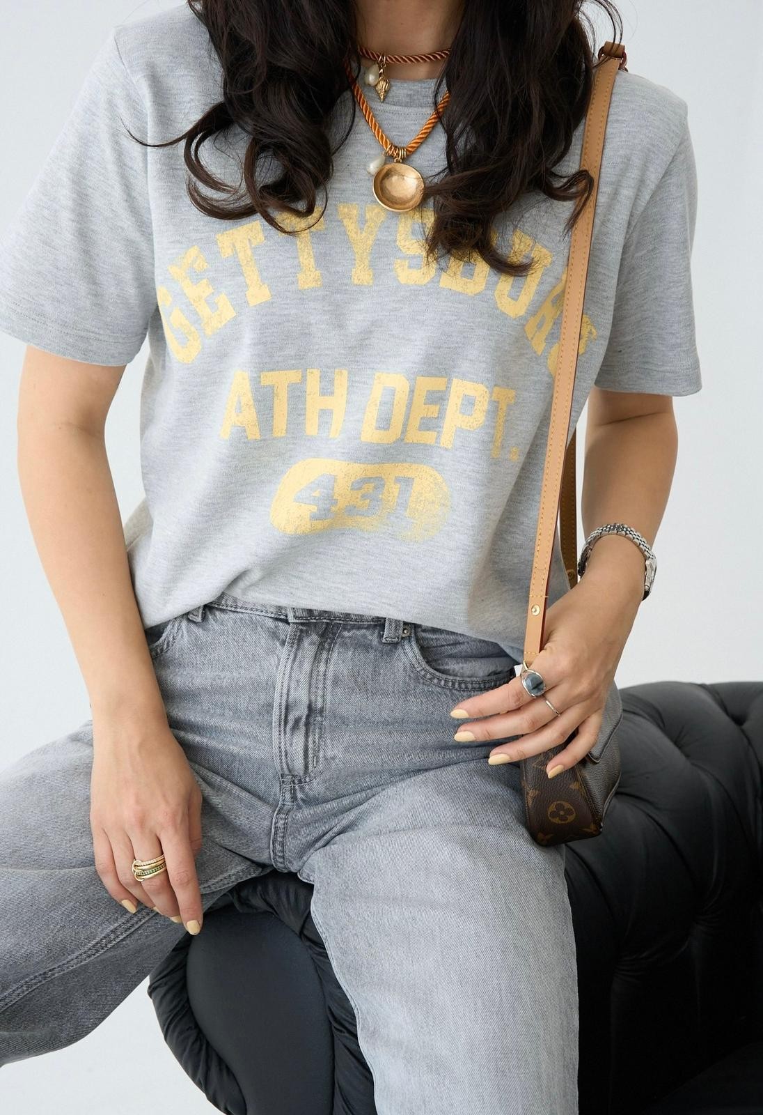 Baskılı Gettysburg T-Shirt 