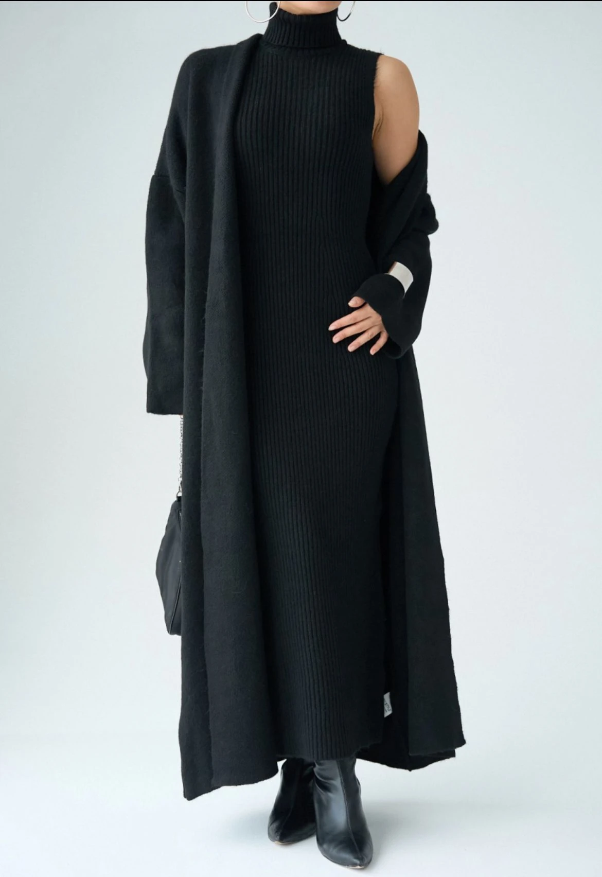 Triko Hırka Elbise Takım