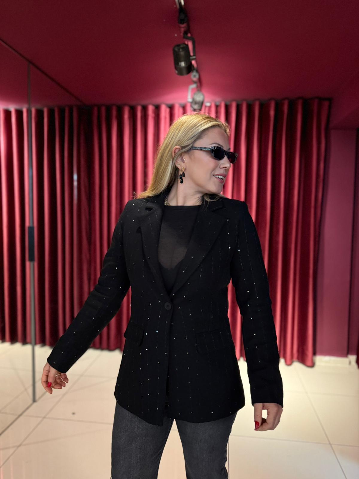 Taşlı Blazer Ceket