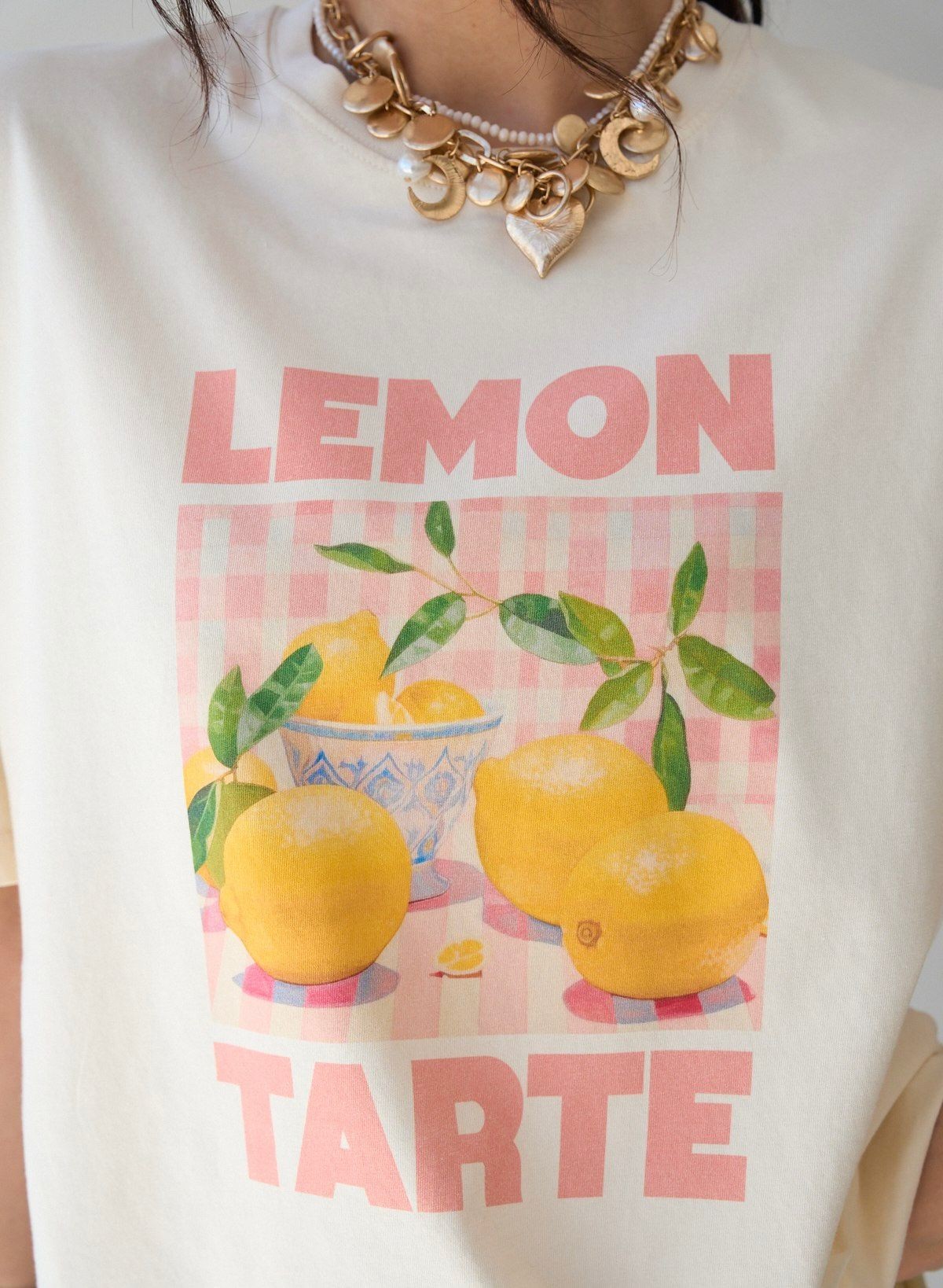 Baskılı Lemon Tarte T-shirt