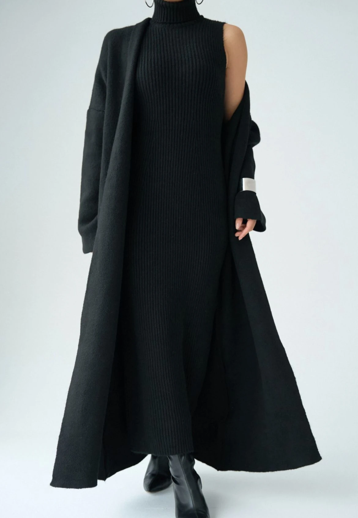 Triko Hırka Elbise Takım