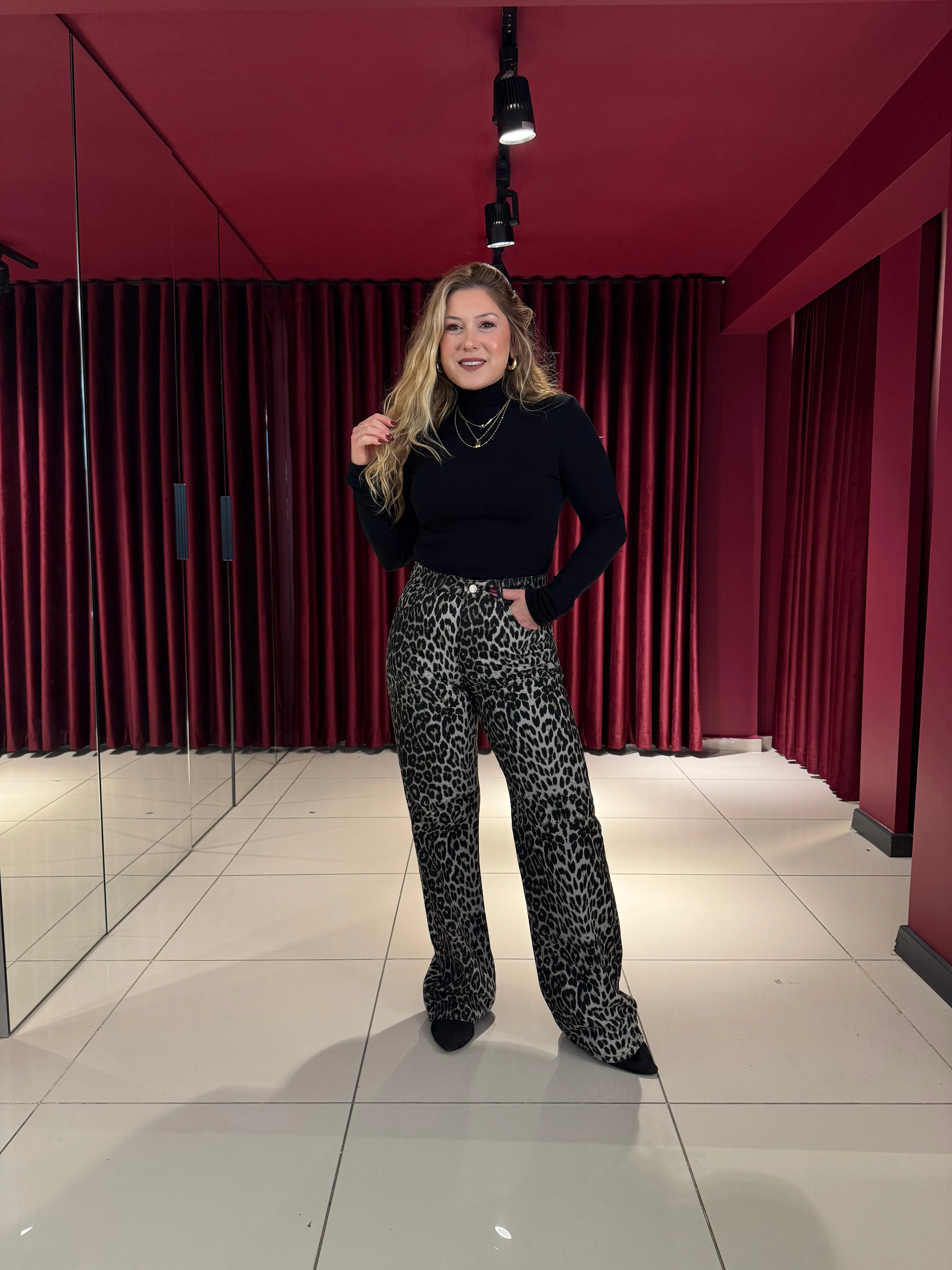 Leopar Straight Jean 