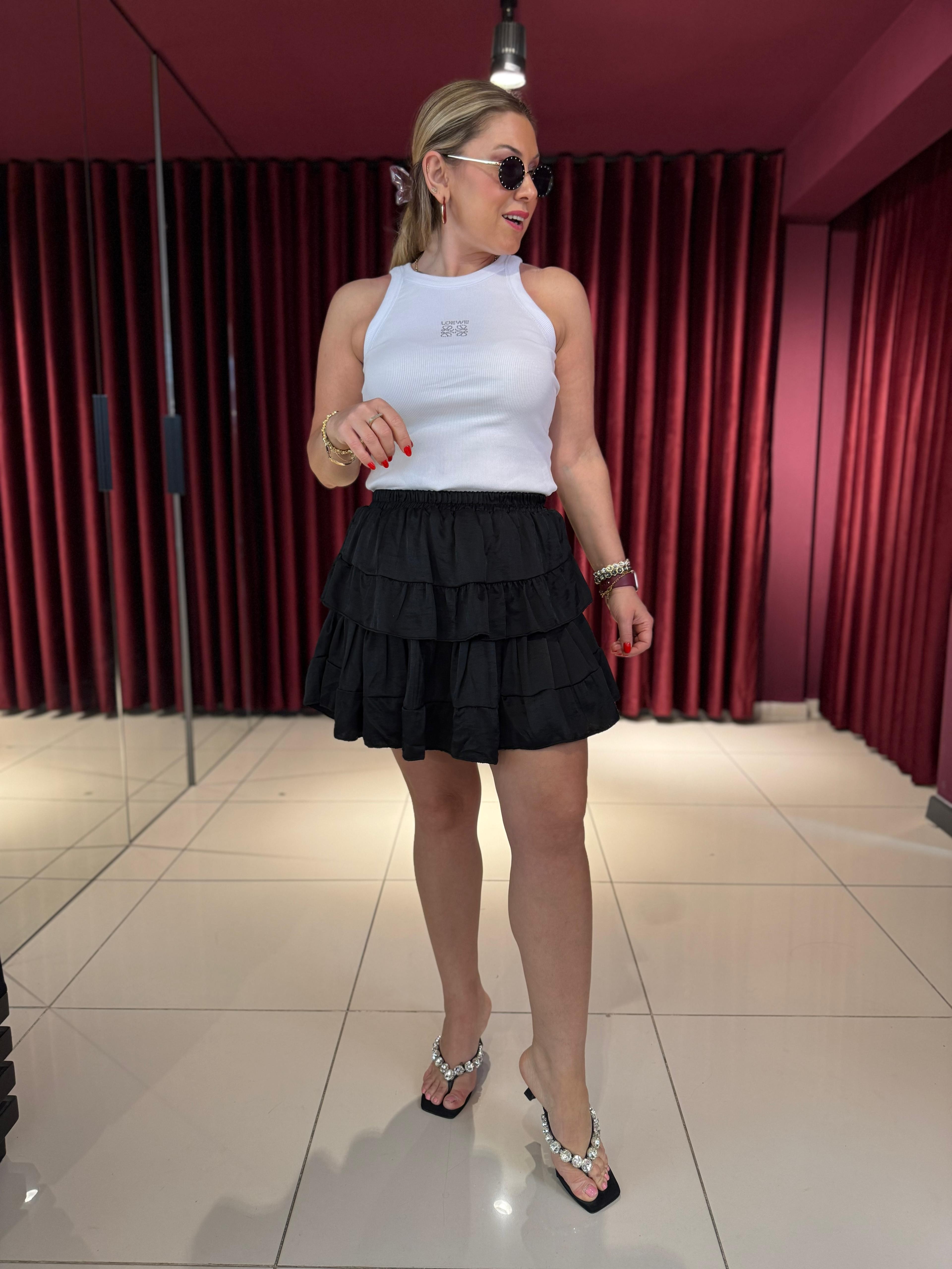 Şortlu Mini Etek