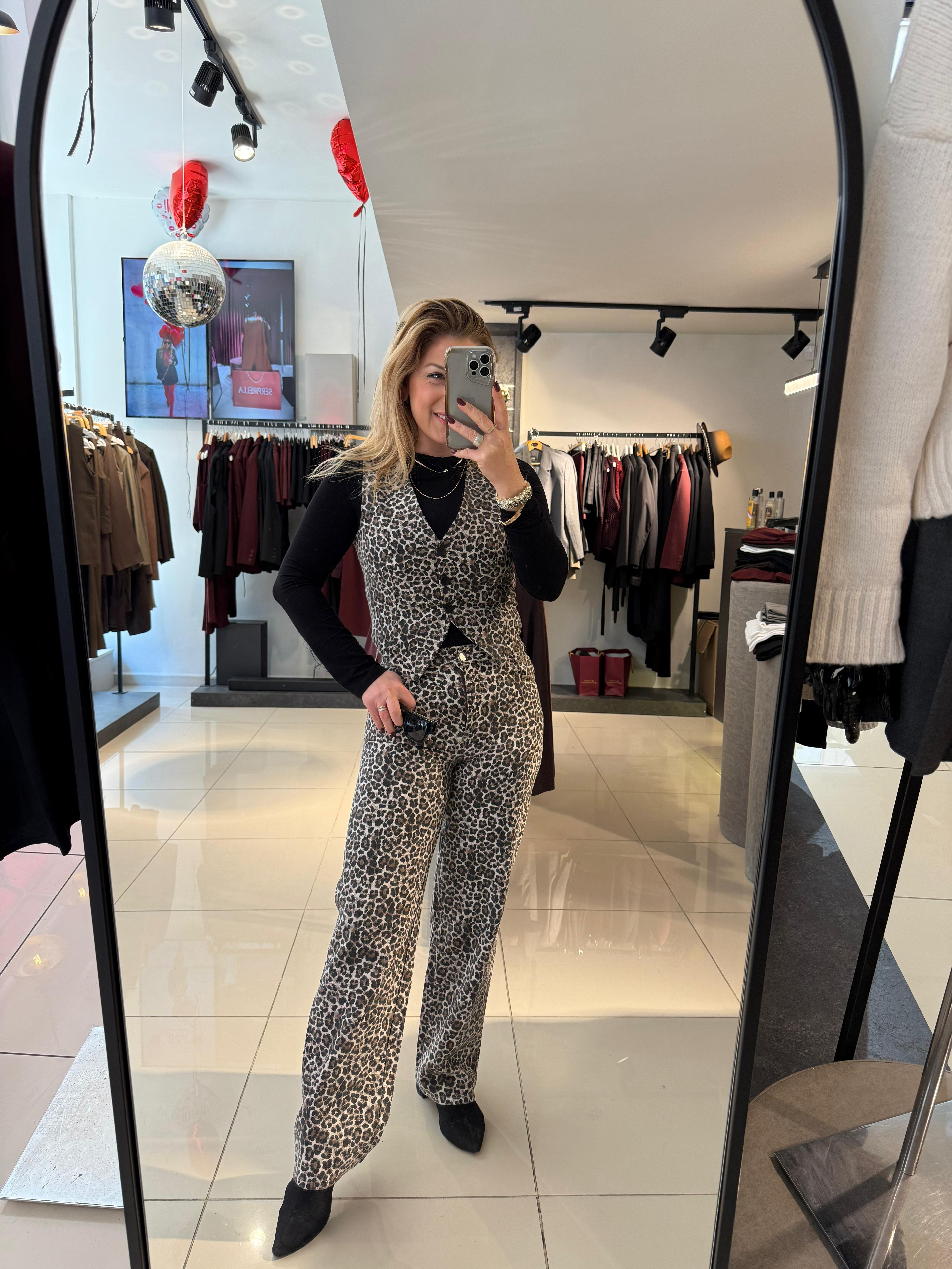 3032 Leopar Pantolon