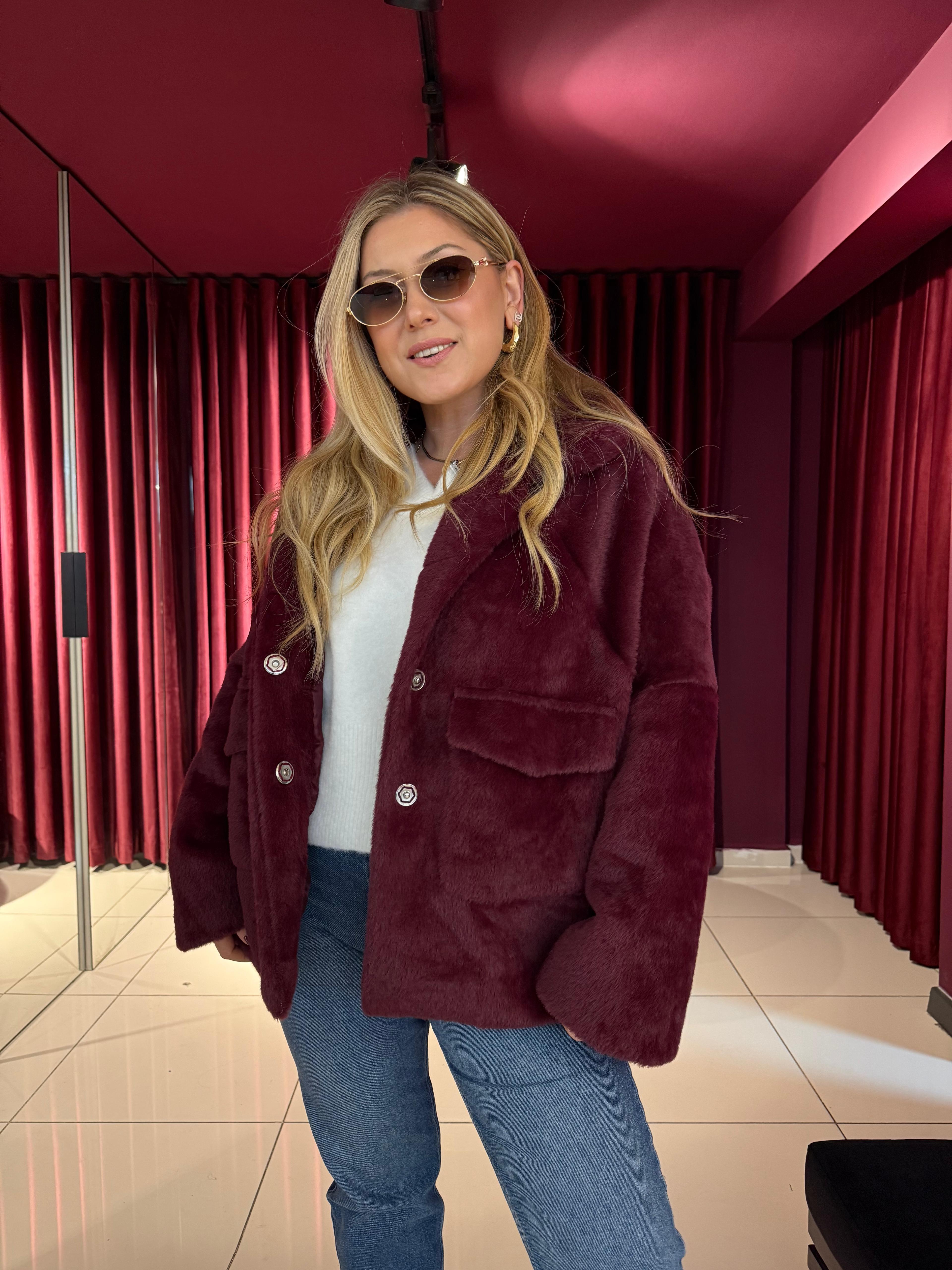 Peluş Oversize Ceket